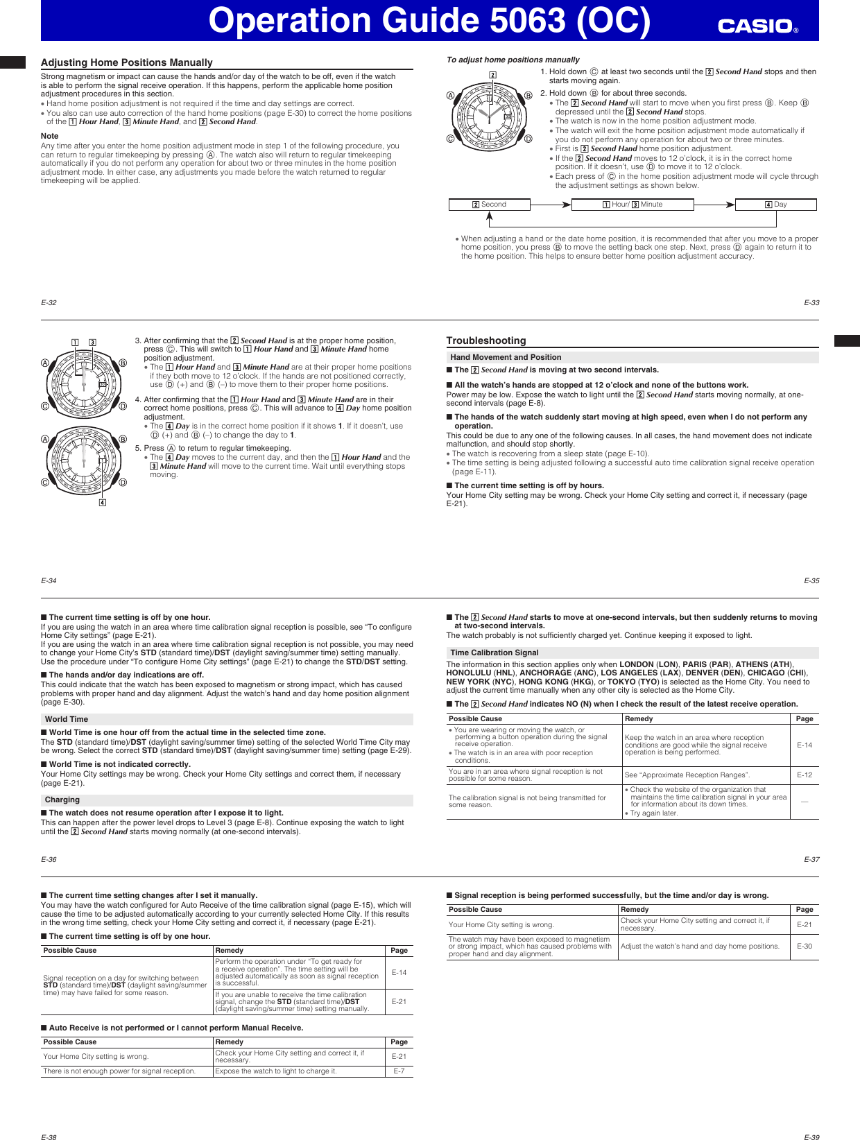 Page 5 of 6 - Casio Casio-Casio-Watch-5063-Oc-Users-Manual- QW-5063OC  Casio-casio-watch-5063-oc-users-manual