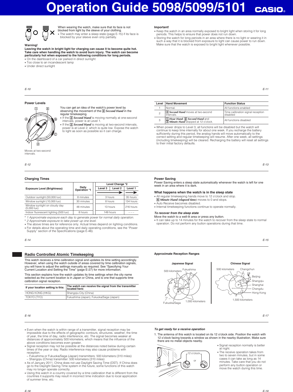 Page 2 of 5 - Casio Casio-Casio-Watch-5099-Users-Manual- QW-5098_5099_5101  Casio-casio-watch-5099-users-manual