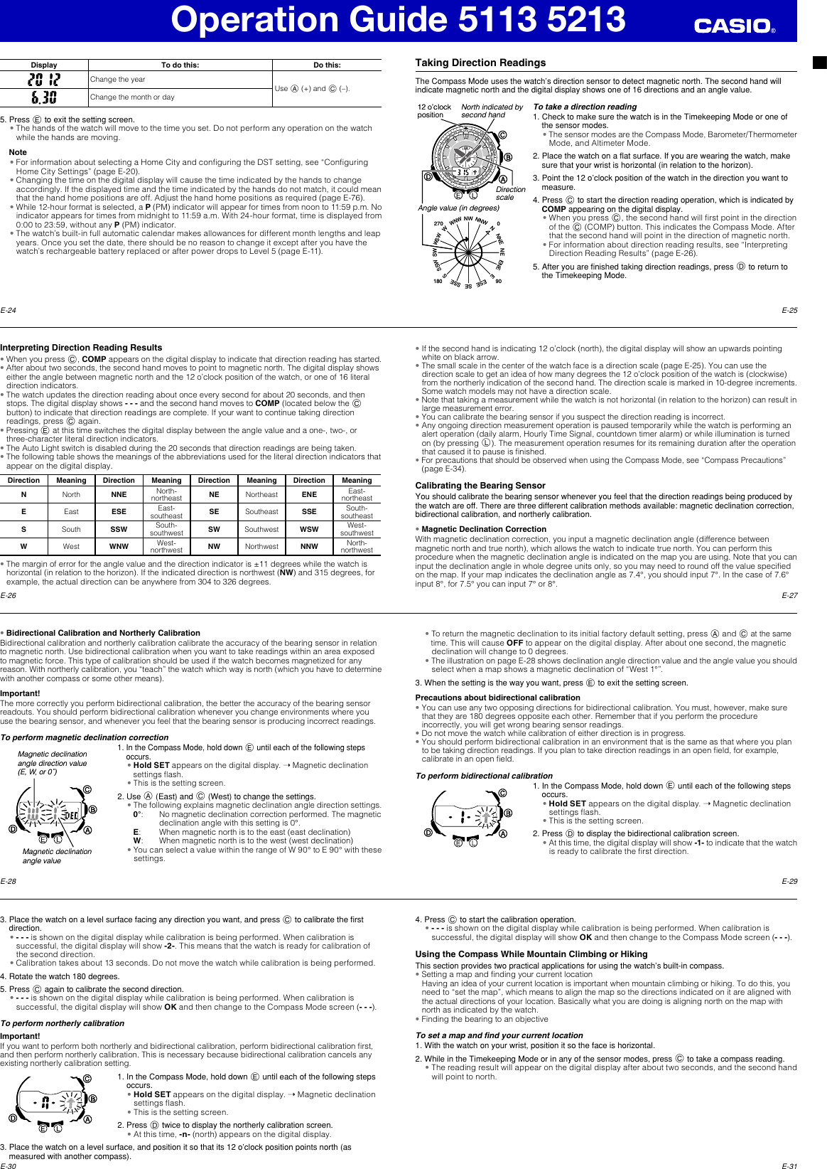 Page 4 of 12 - Casio Casio-Casio-Watch-5213-Users-Manual- QW-5113_5213  Casio-casio-watch-5213-users-manual