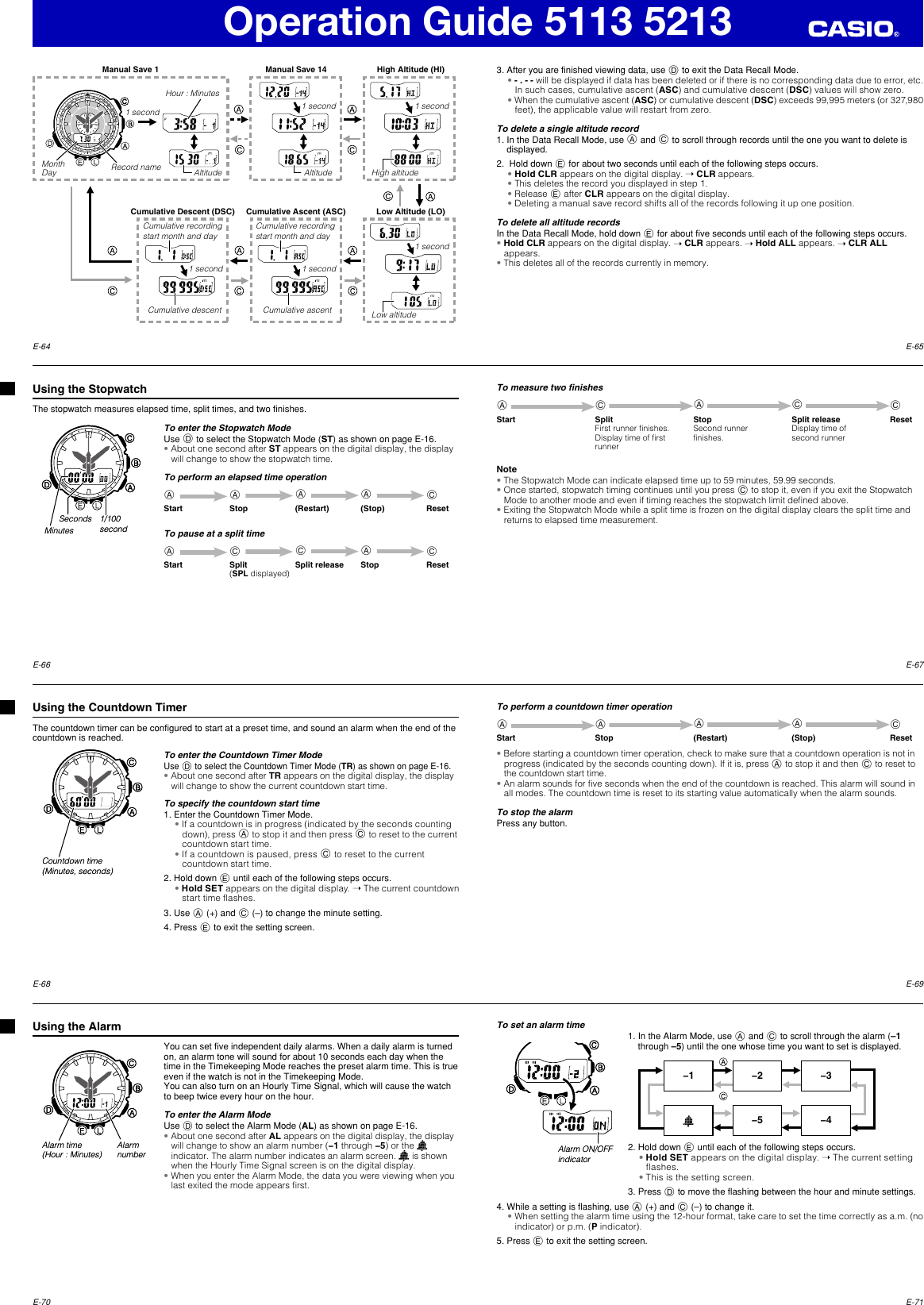 Page 9 of 12 - Casio Casio-Casio-Watch-5213-Users-Manual- QW-5113_5213  Casio-casio-watch-5213-users-manual