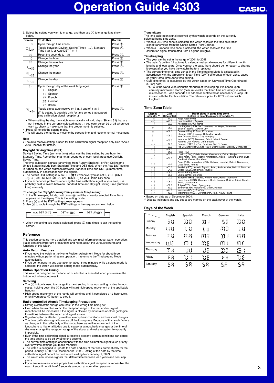Page 3 of 3 - Casio Casio-Casio-Watch-Mo0510-Ea-Users-Manual- QW-4303  Casio-casio-watch-mo0510-ea-users-manual