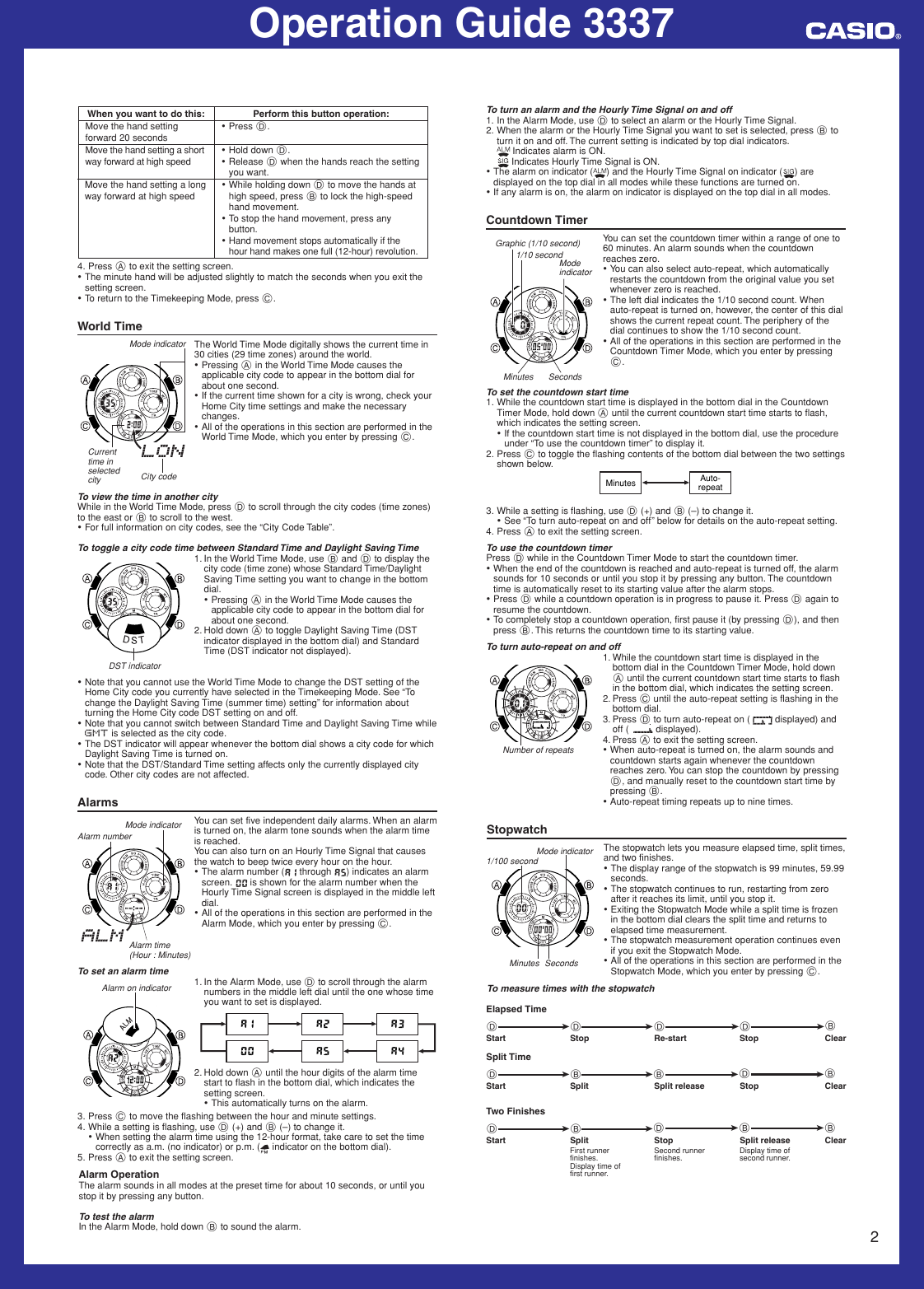 Page 2 of 4 - Casio Casio-Casio-Watch-Mo0802-Eb-Users-Manual- QW-3337  Casio-casio-watch-mo0802-eb-users-manual