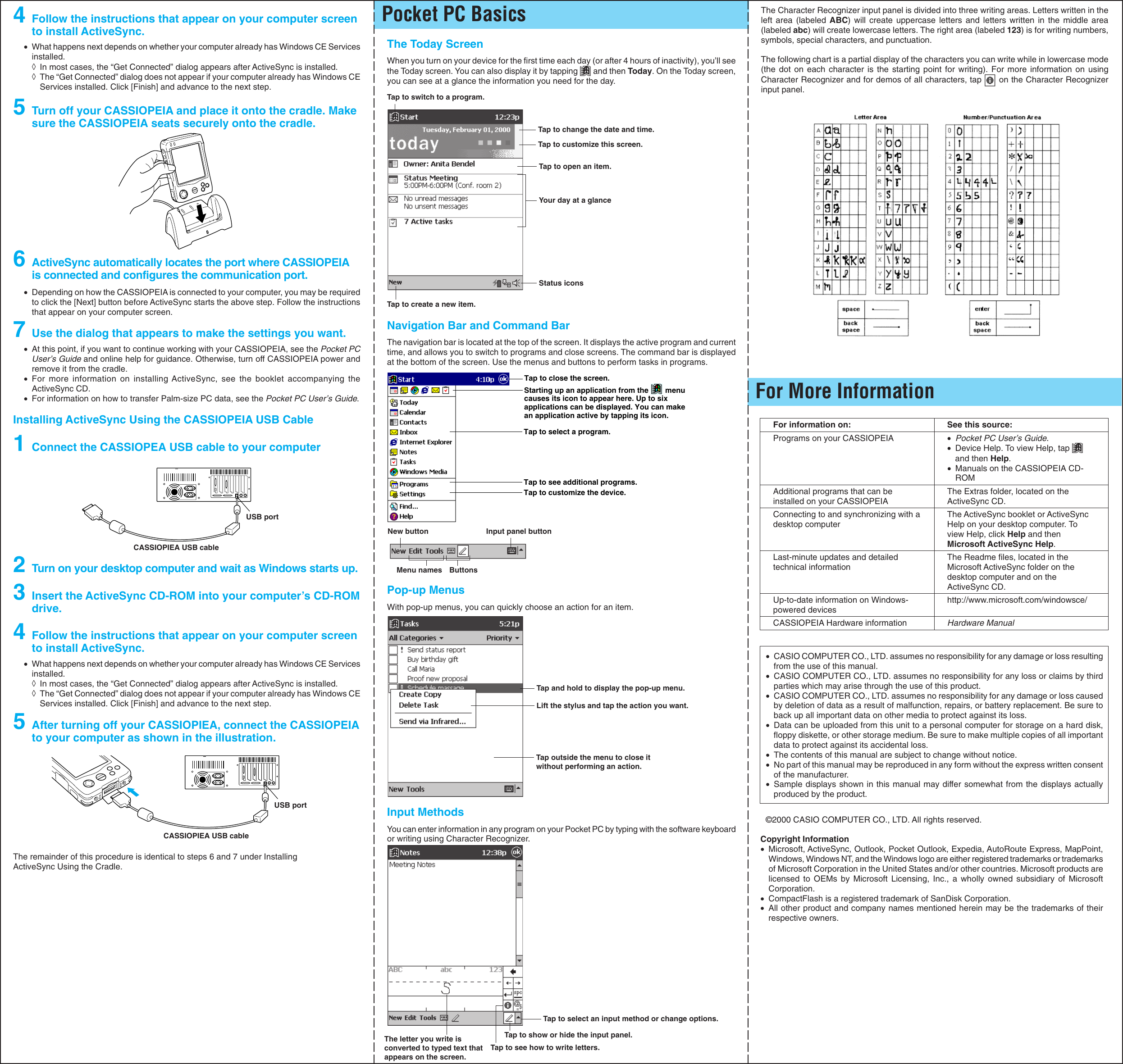 Page 2 of 2 - Casio Casio-Cassiopeia-Eg-800-Users-Manual- EG800#QSG#411454(E)INC.pm6  Casio-cassiopeia-eg-800-users-manual