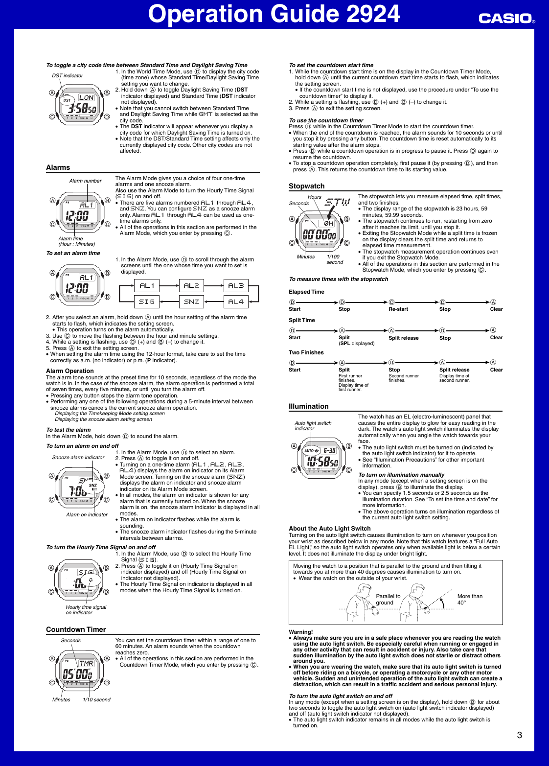 Page 3 of 6 - Casio Casio-G-Shock-Gw5600J-1-Operation-Manual- QW-2924  Casio-g-shock-gw5600j-1-operation-manual