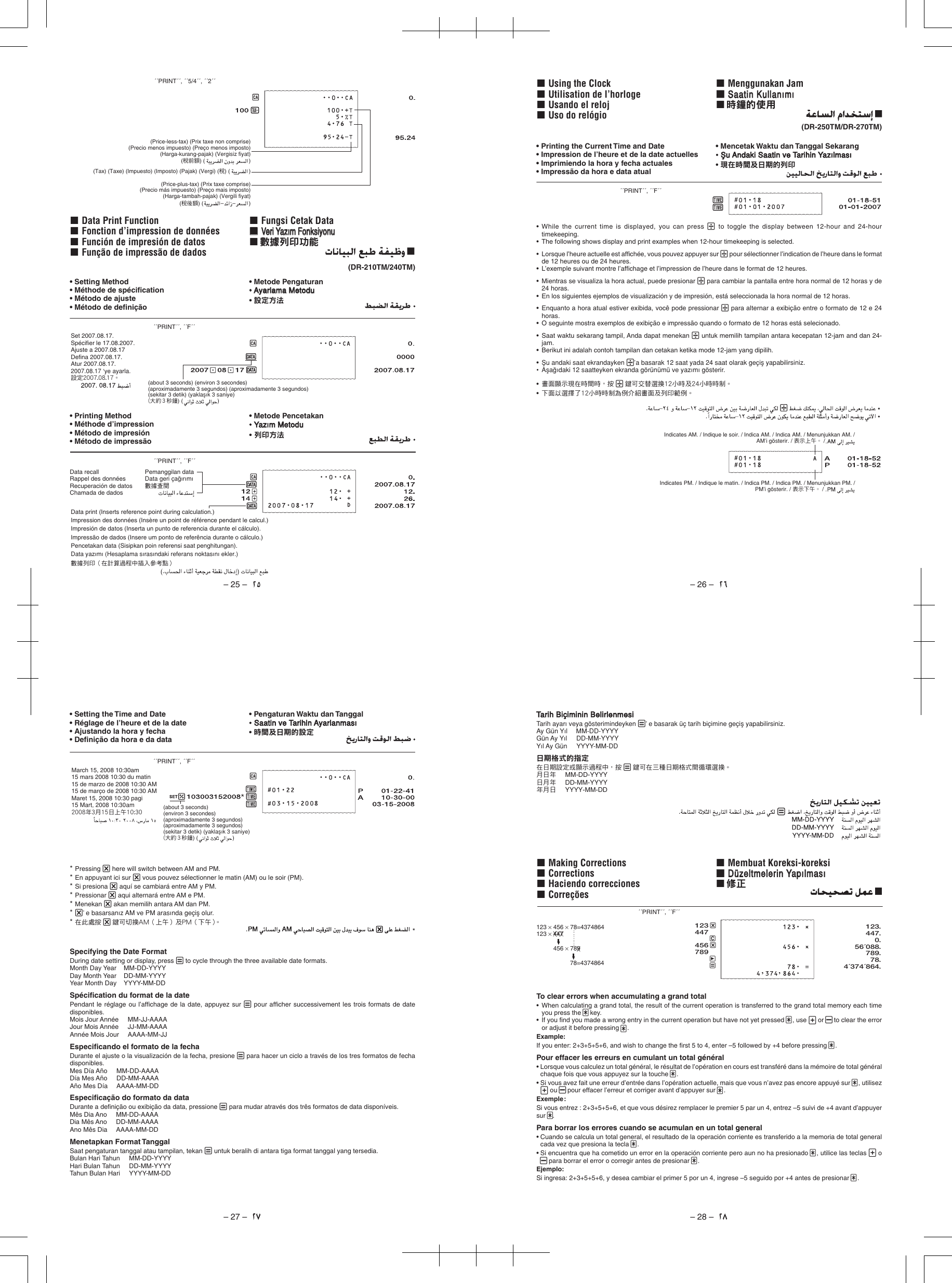 Page 9 of 11 - Casio Casio-Heavy-Duty-Printing-Calculator-Dr210Tm-Users-Manual- 表紙  Casio-heavy-duty-printing-calculator-dr210tm-users-manual