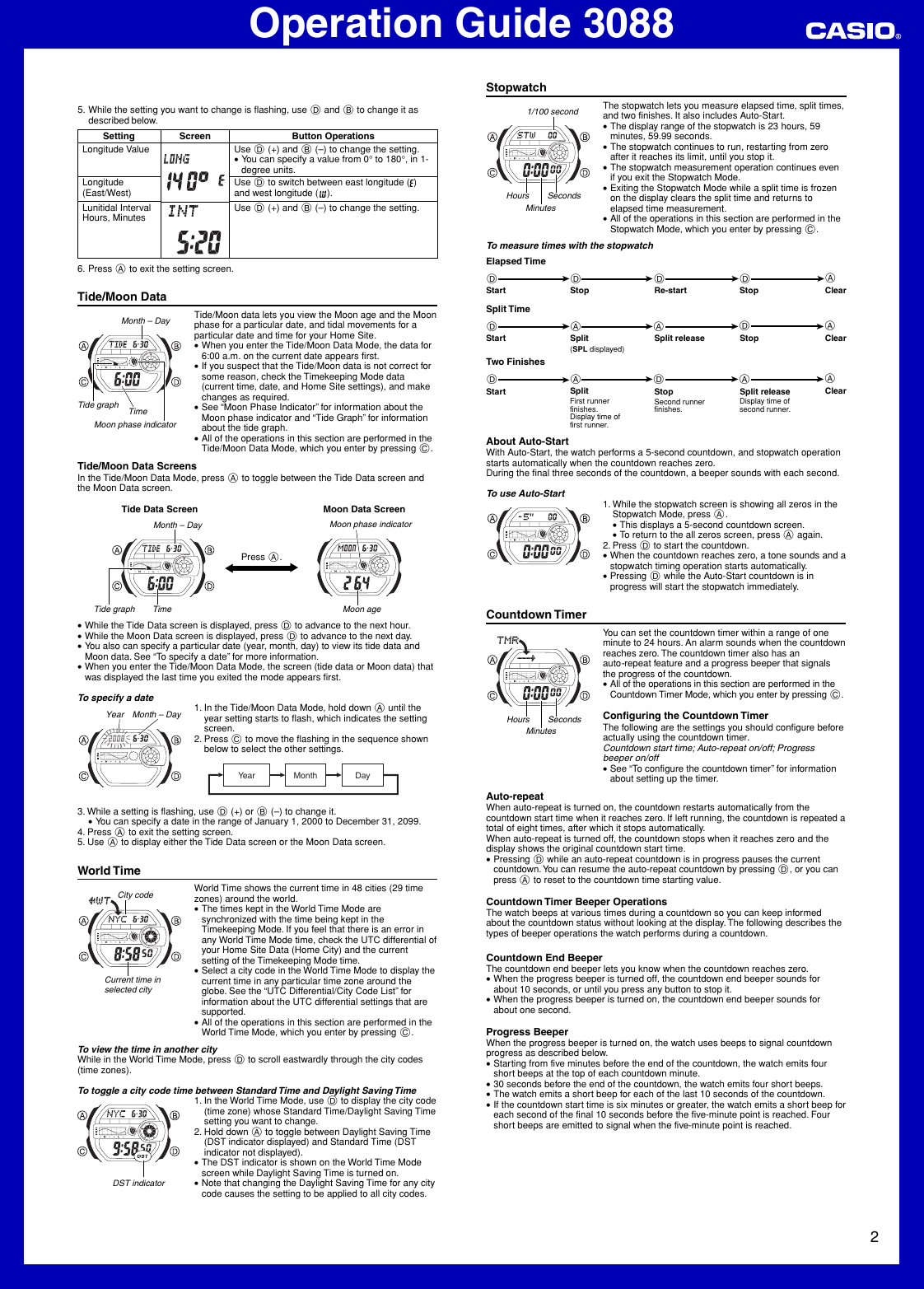 Page 2 of 5 - Casio Casio-Mo0711-Eb-Users-Manual- QW-3088  Casio-mo0711-eb-users-manual