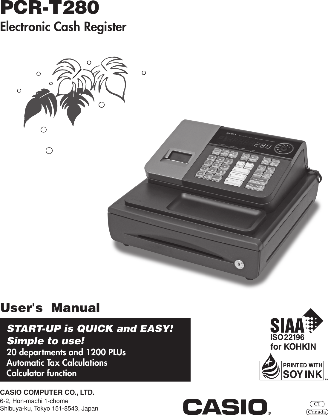 Casio Pcr T280 Users Manual PCRT280_E1