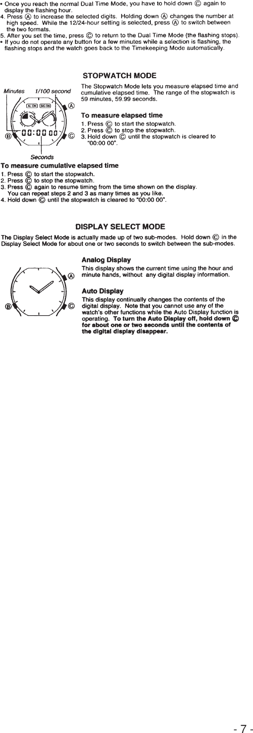 Page 2 of 2 - Casio Casio-Qw-1358-Users-Manual- S/M-500(QW-1348/1352/1358)  Casio-qw-1358-users-manual