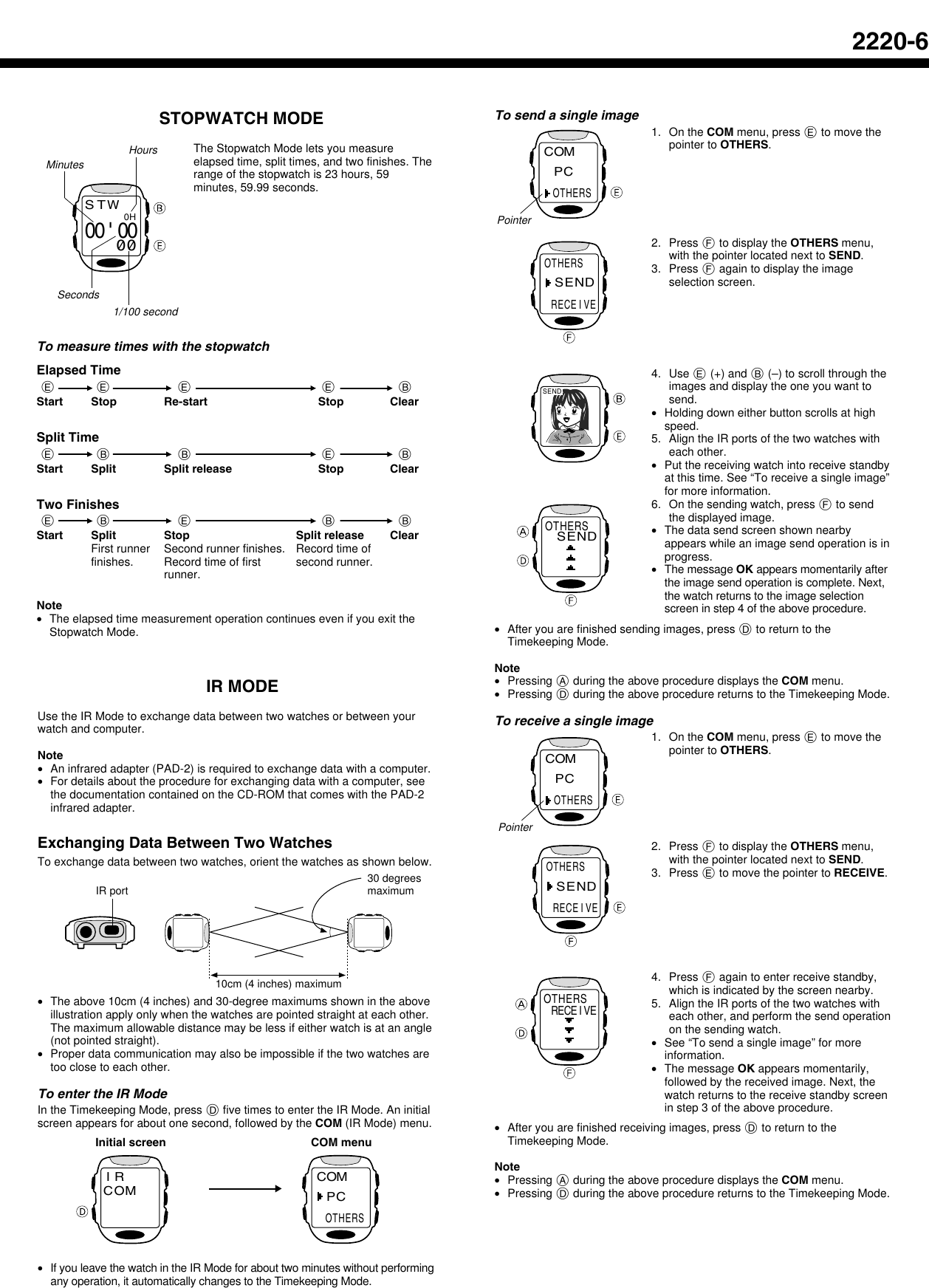 Page 6 of 8 - Casio Casio-Qw-1840-Users-Manual- QW-2220  Casio-qw-1840-users-manual