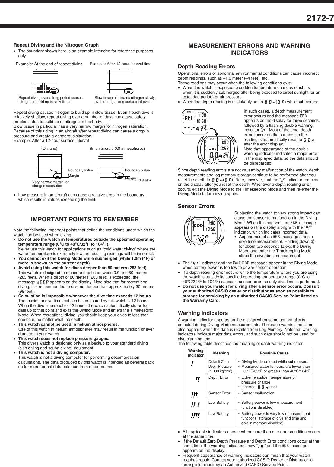 Page 7 of 11 - Casio Casio-Watch-2172-Users-Manual- QW-2172  Casio-watch-2172-users-manual