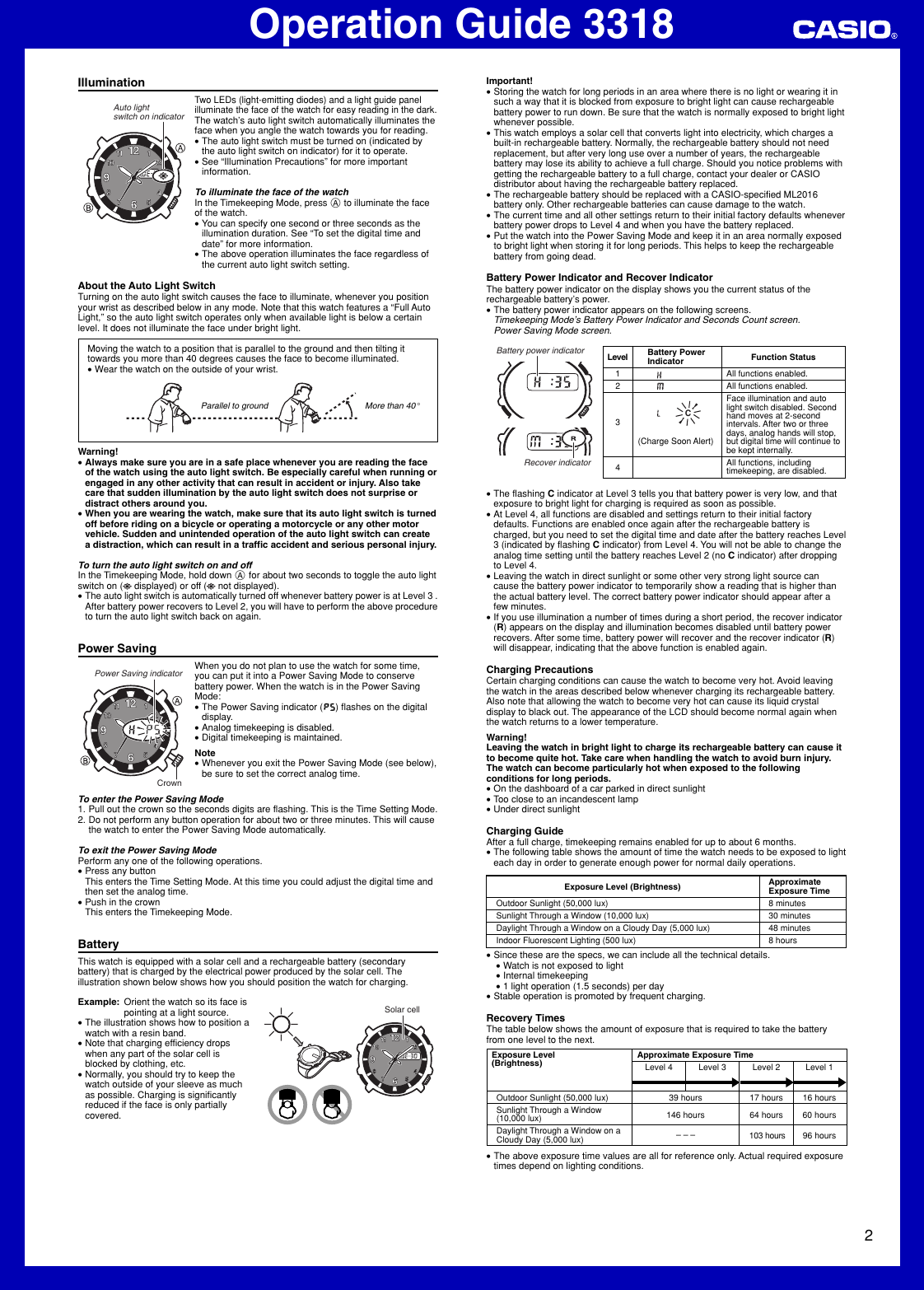 Page 2 of 3 - Casio Casio-Watch-Ma0312-Ea-Users-Manual- QW-3318  Casio-watch-ma0312-ea-users-manual