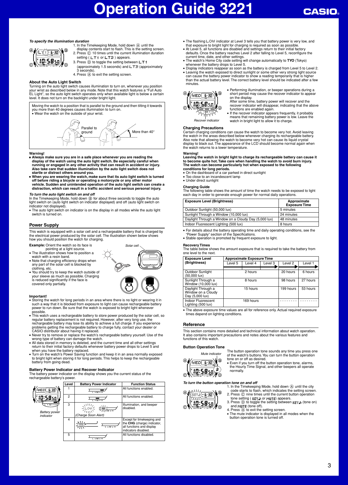 Page 3 of 4 - Casio Casio-Watch-Mo1006-Ea-Users-Manual- QW-3221  Casio-watch-mo1006-ea-users-manual