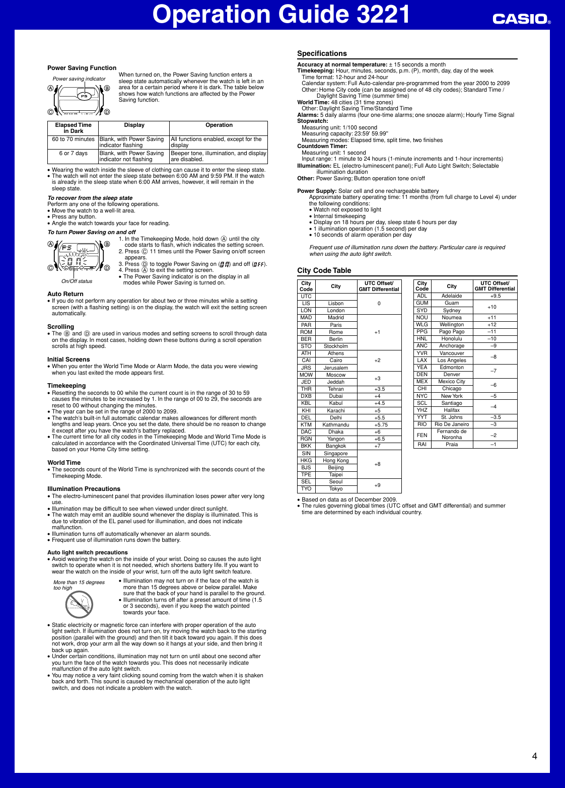 Page 4 of 4 - Casio Casio-Watch-Mo1006-Ea-Users-Manual- QW-3221  Casio-watch-mo1006-ea-users-manual