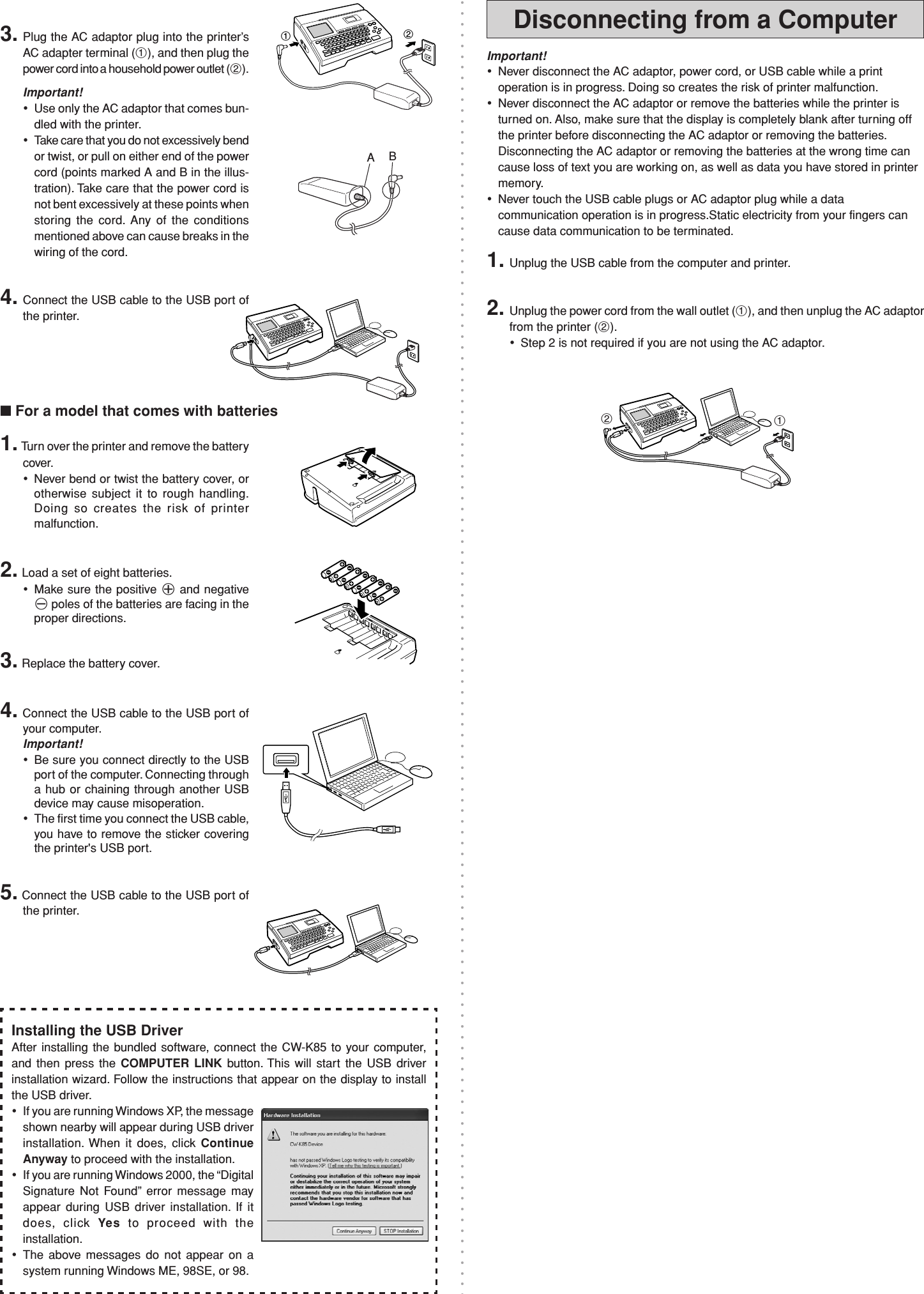 Page 4 of 4 - Casio Cw-K85-Rtf-E CW-K85_Read This First