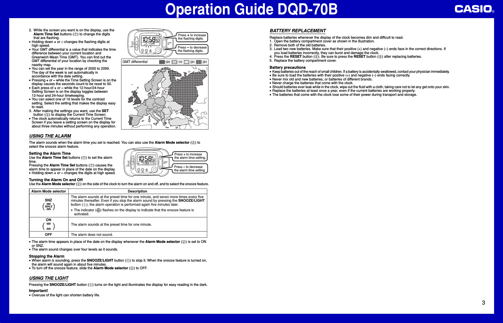 Page 3 of 3 - Casio Dqd70B DQD-70B