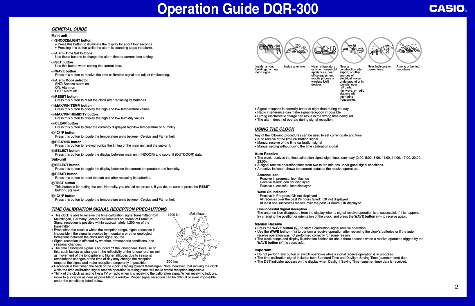 Page 2 of 6 - Casio Dqr DQR-300