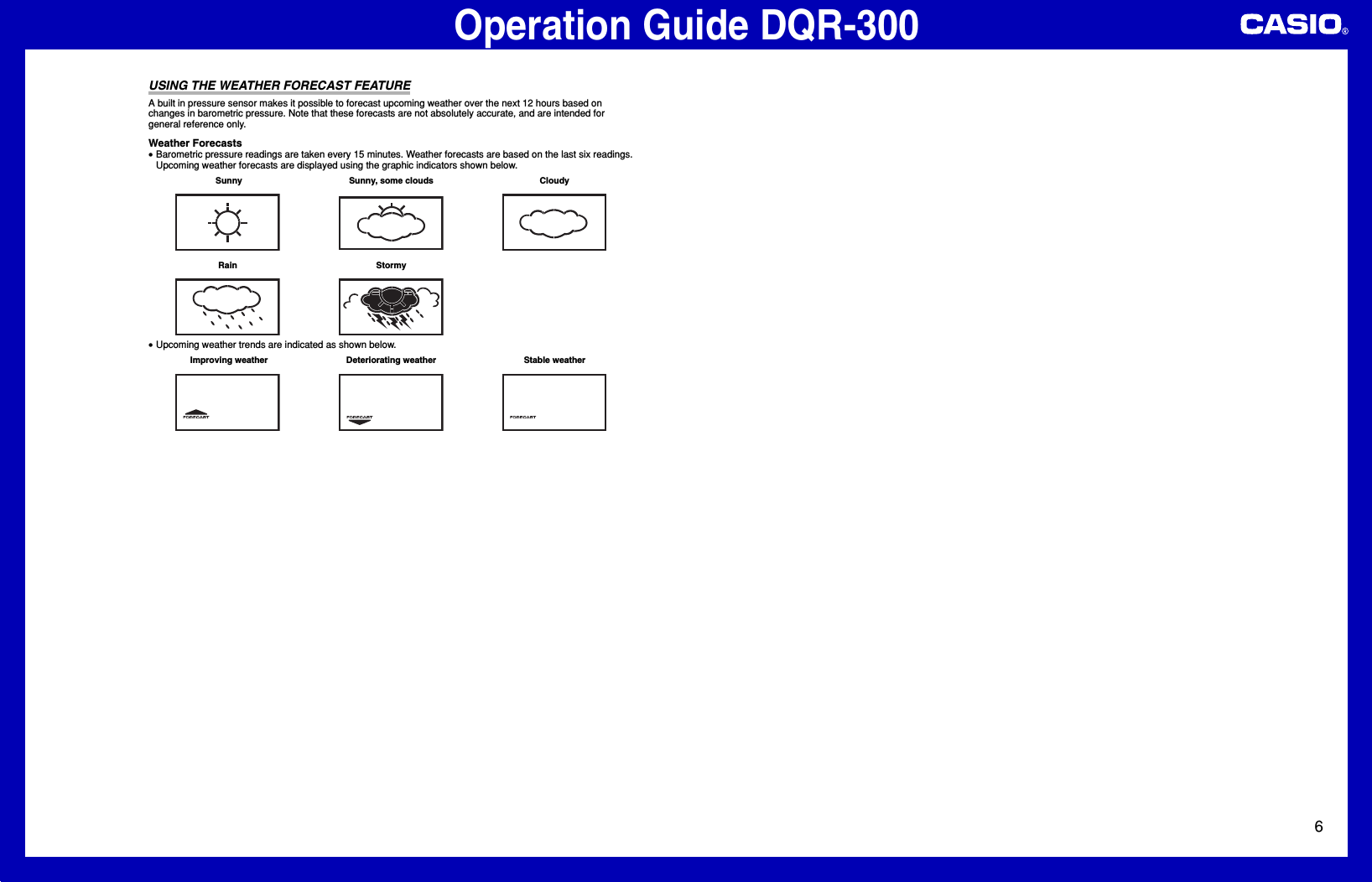 Page 6 of 6 - Casio Dqr DQR-300