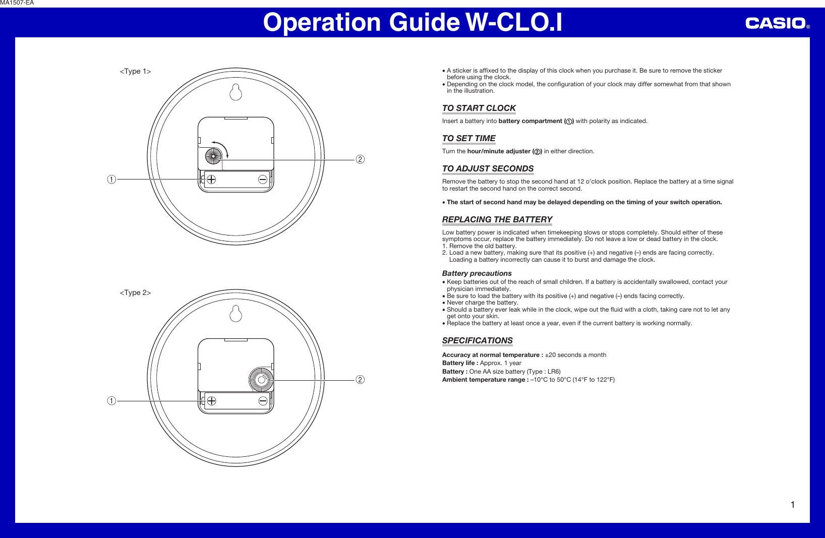 Page 1 of 1 - Casio W-CLO_I IQ81 EN