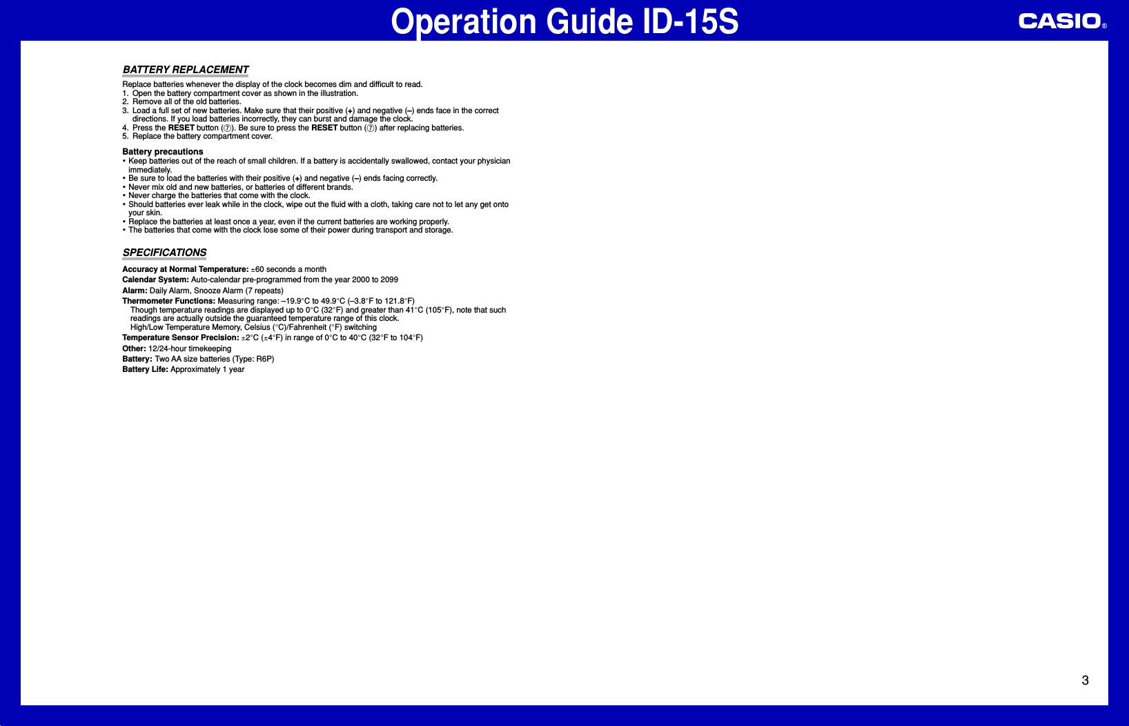 Page 3 of 3 - Casio Id-15S