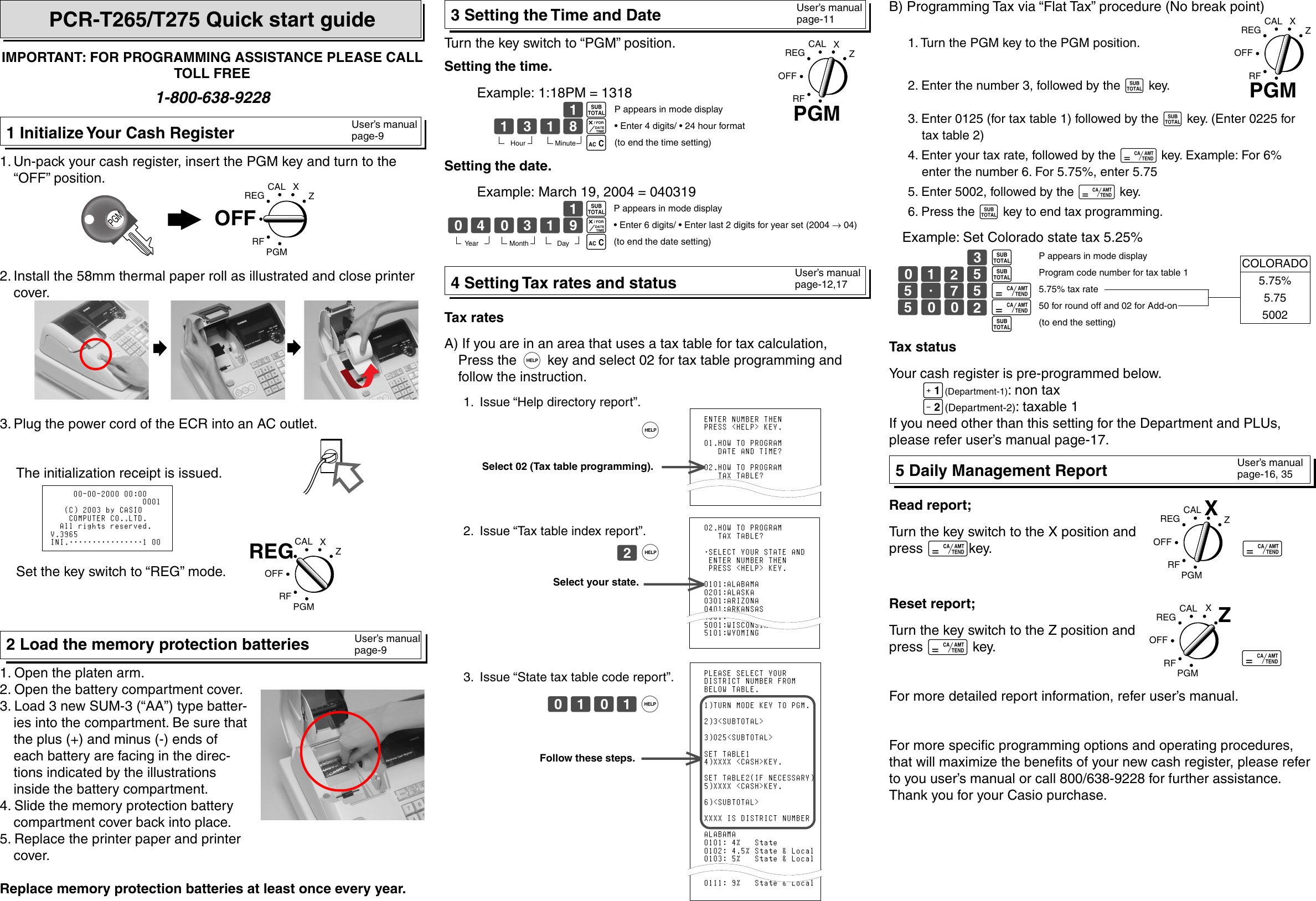 Casio PCR T265 QuickStartGuide_270.p65 User Manual To The 476ee3c7 ...