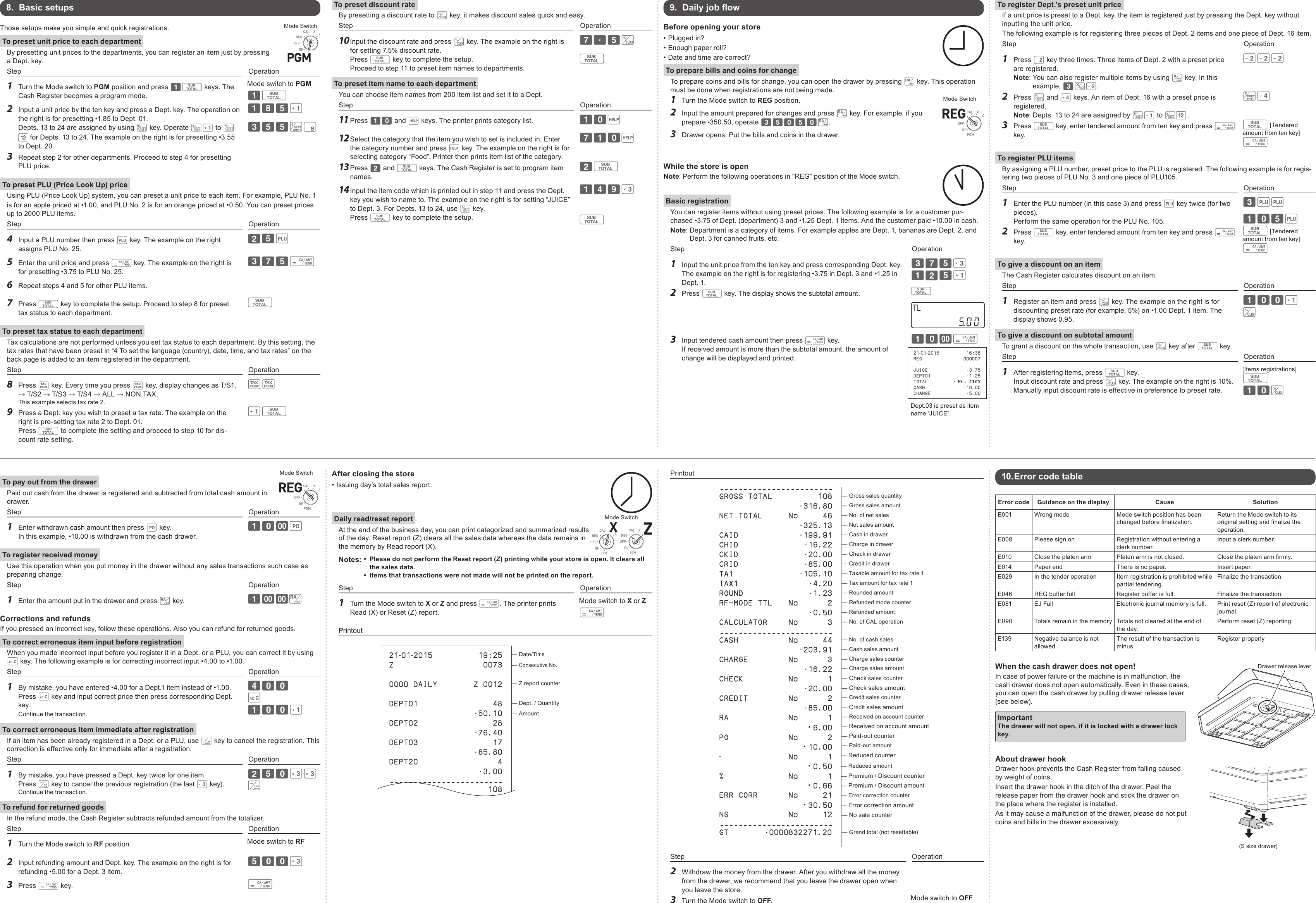 Page 2 of 2 - Casio SE-S100 User Manual  To The A2fdd54e-8649-47a6-b04e-1d615f8e608d