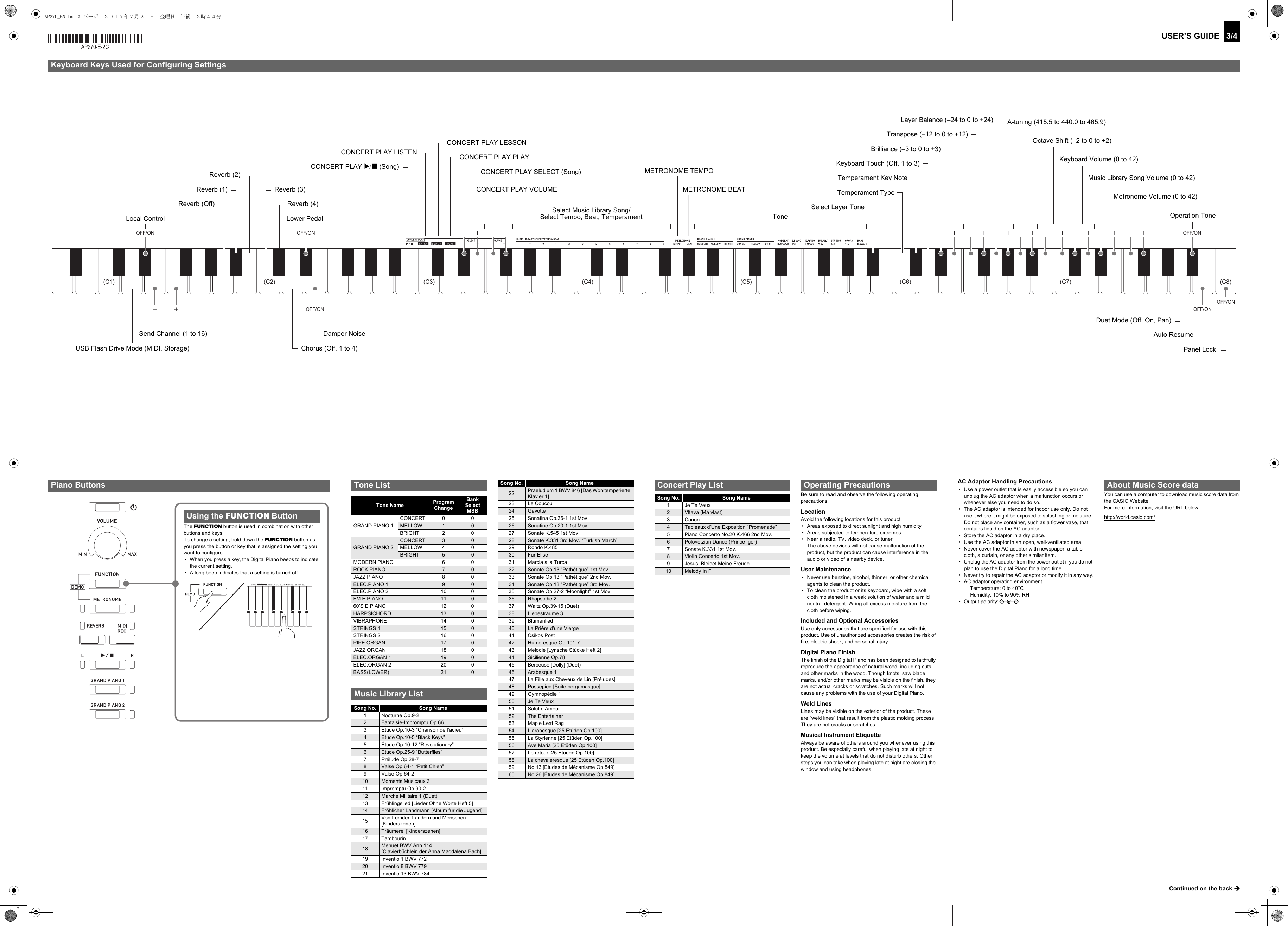 Page 3 of 4 - Casio AP270_EN Web_AP270-E-1C_2C Web AP270-E-1C 2C EN