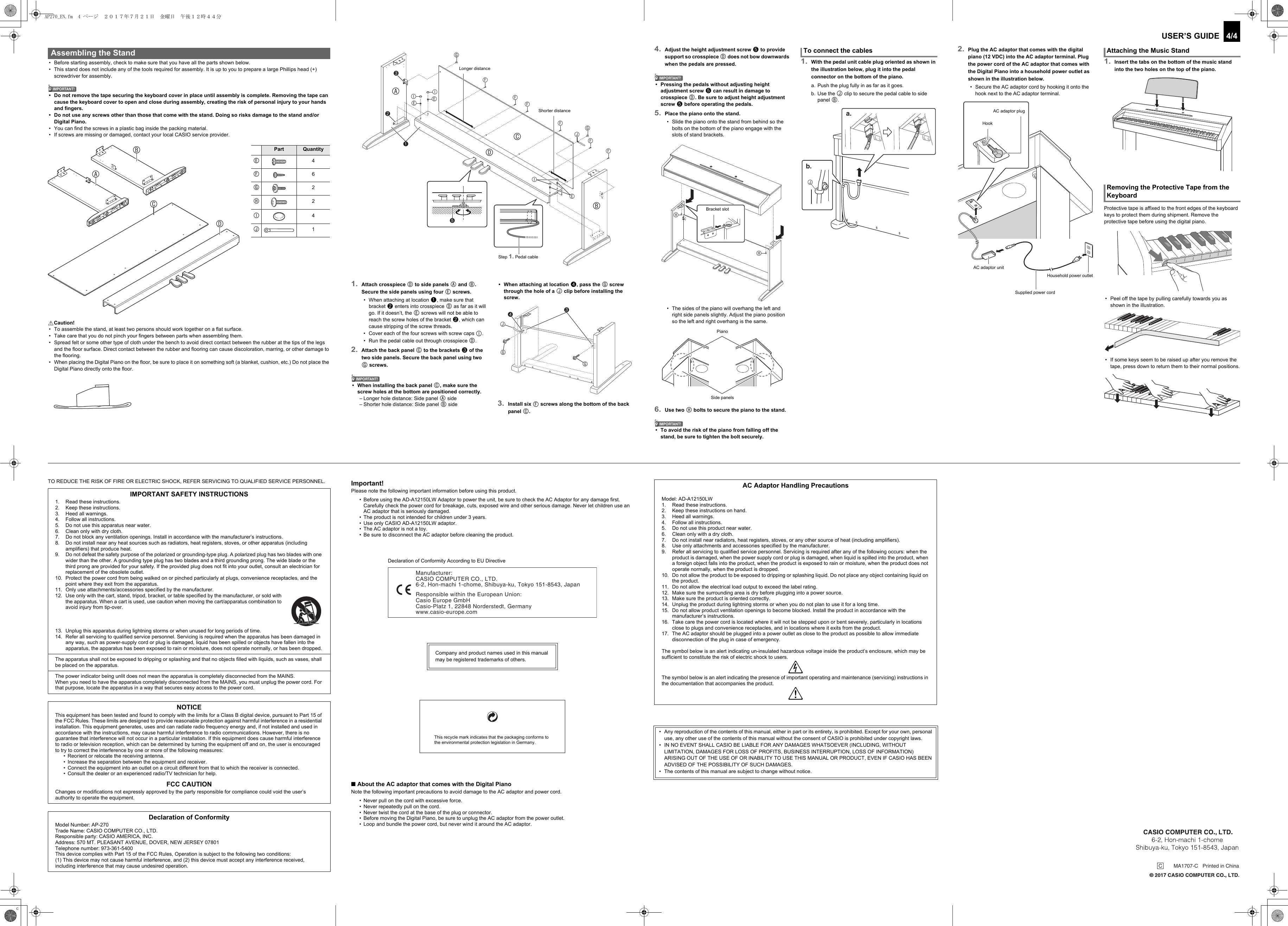 Page 4 of 4 - Casio AP270_EN Web_AP270-E-1C_2C Web AP270-E-1C 2C EN
