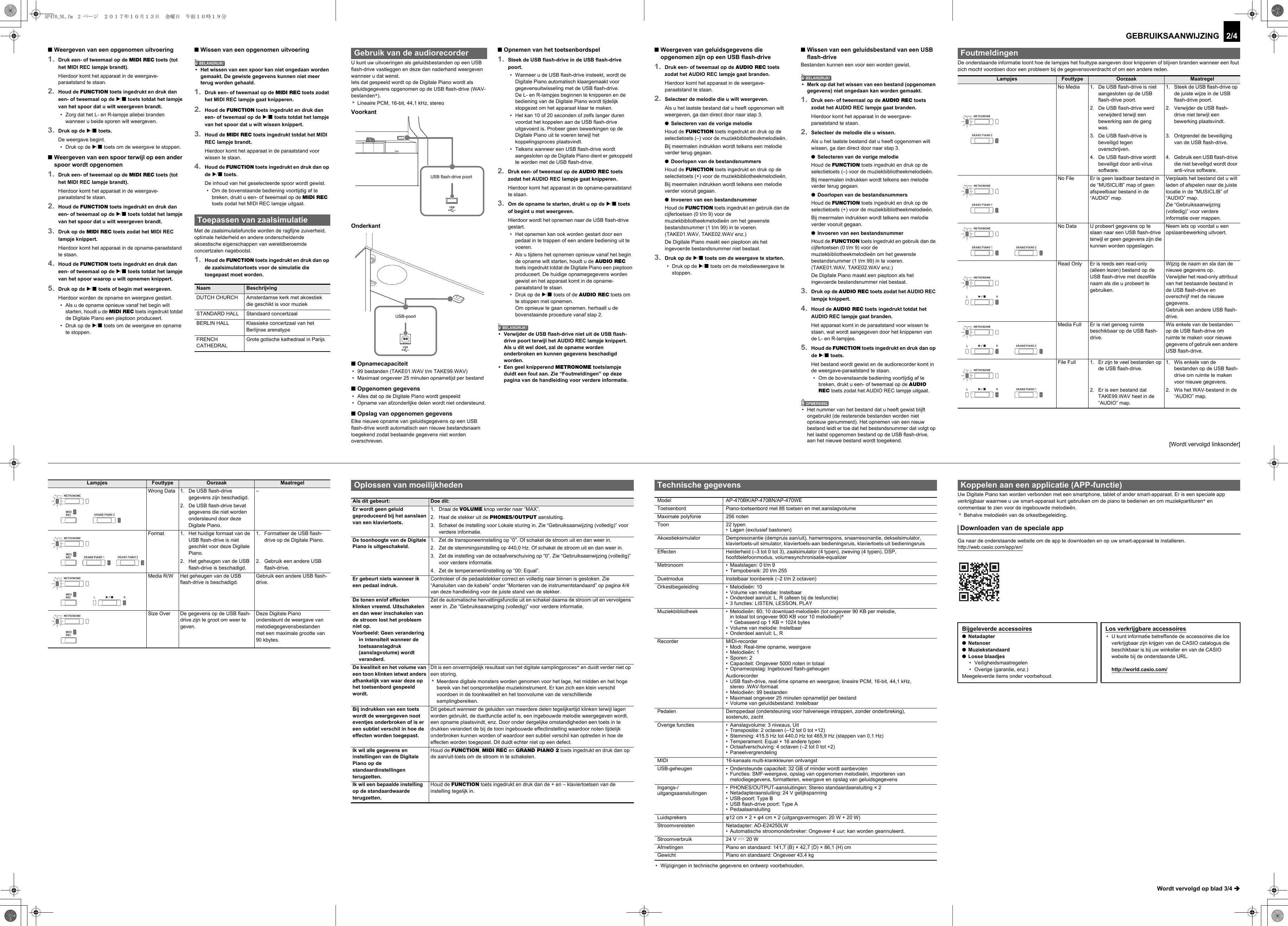 Page 2 of 4 - Casio AP470_NL Web_AP470-D-1A_2A Web AP470-D-1A 2A NL