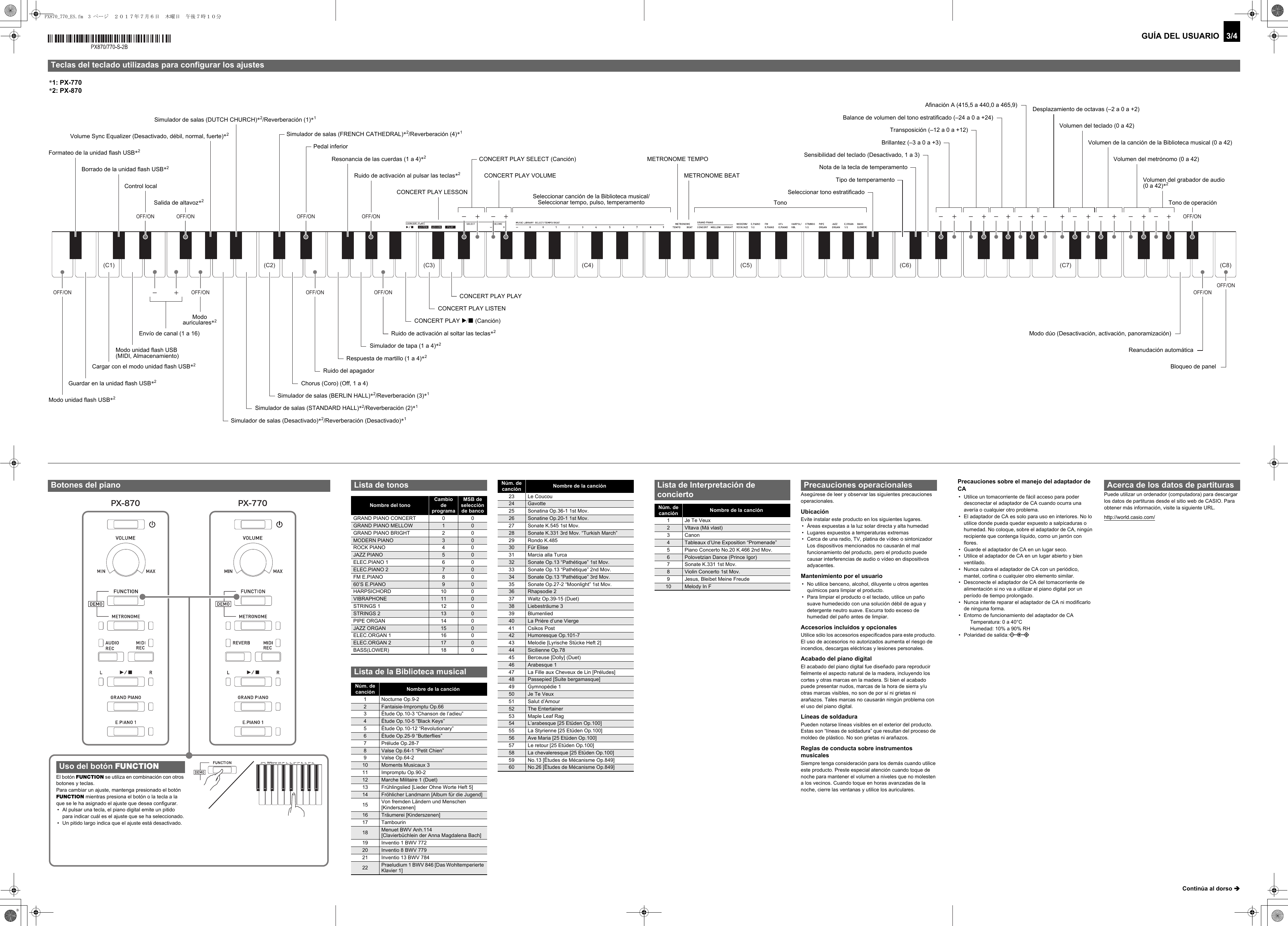 Page 3 of 4 - Casio PX870/770_ES Web_PX870_770-S-1B_2B Web PX870 770-S-1B 2B ES