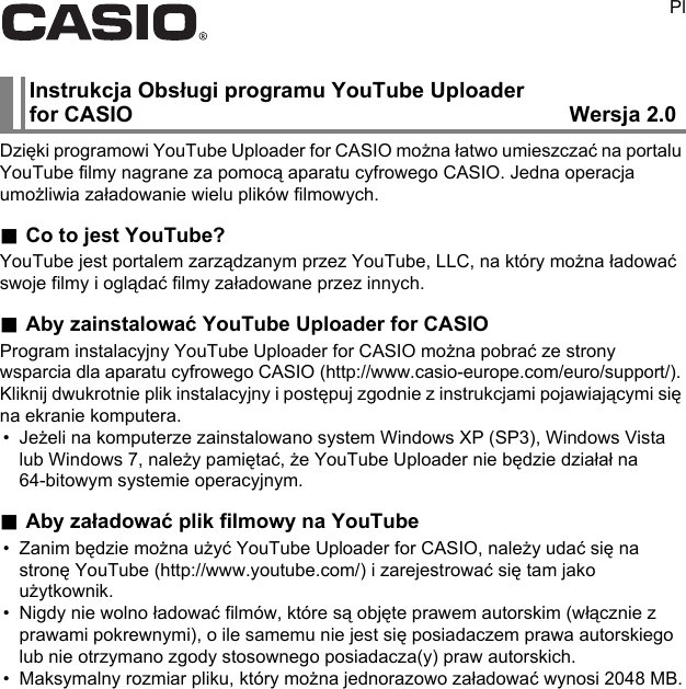Page 1 of 2 - Casio  You Tube_for_CASIO_WEB Tube For WEB PL