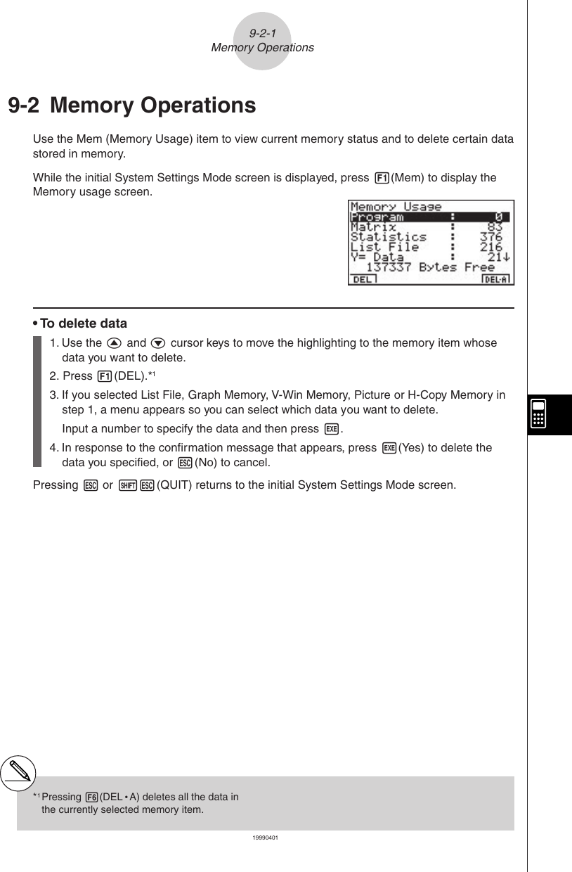 Page 3 of 8 - Casio ZX-945 Ch09E Chapter 9 System Settings Menu Algebra Chapter09 EN