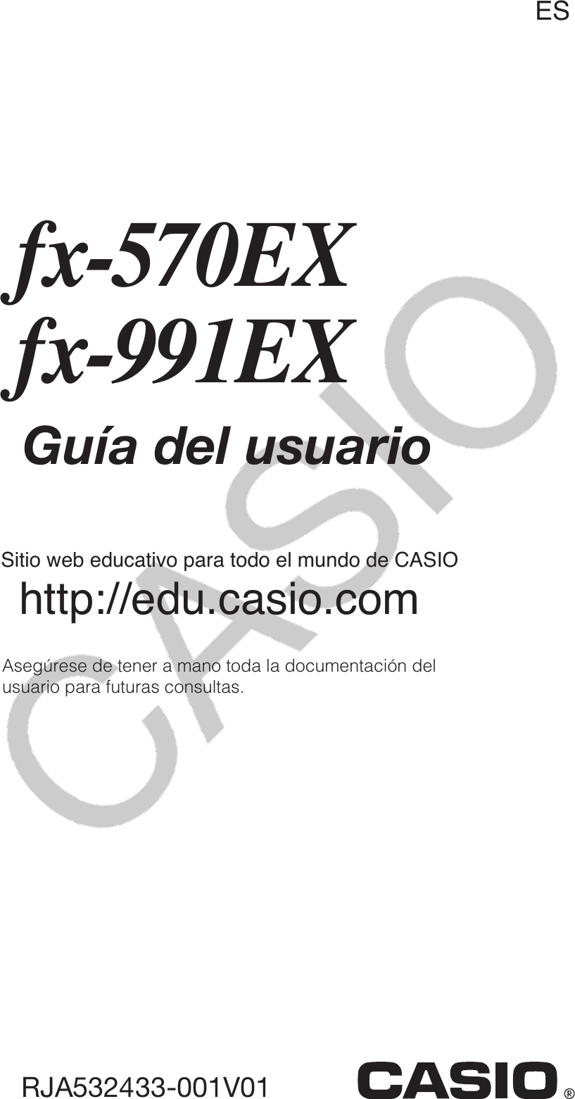 Casio Fx 991ex Operating Manual