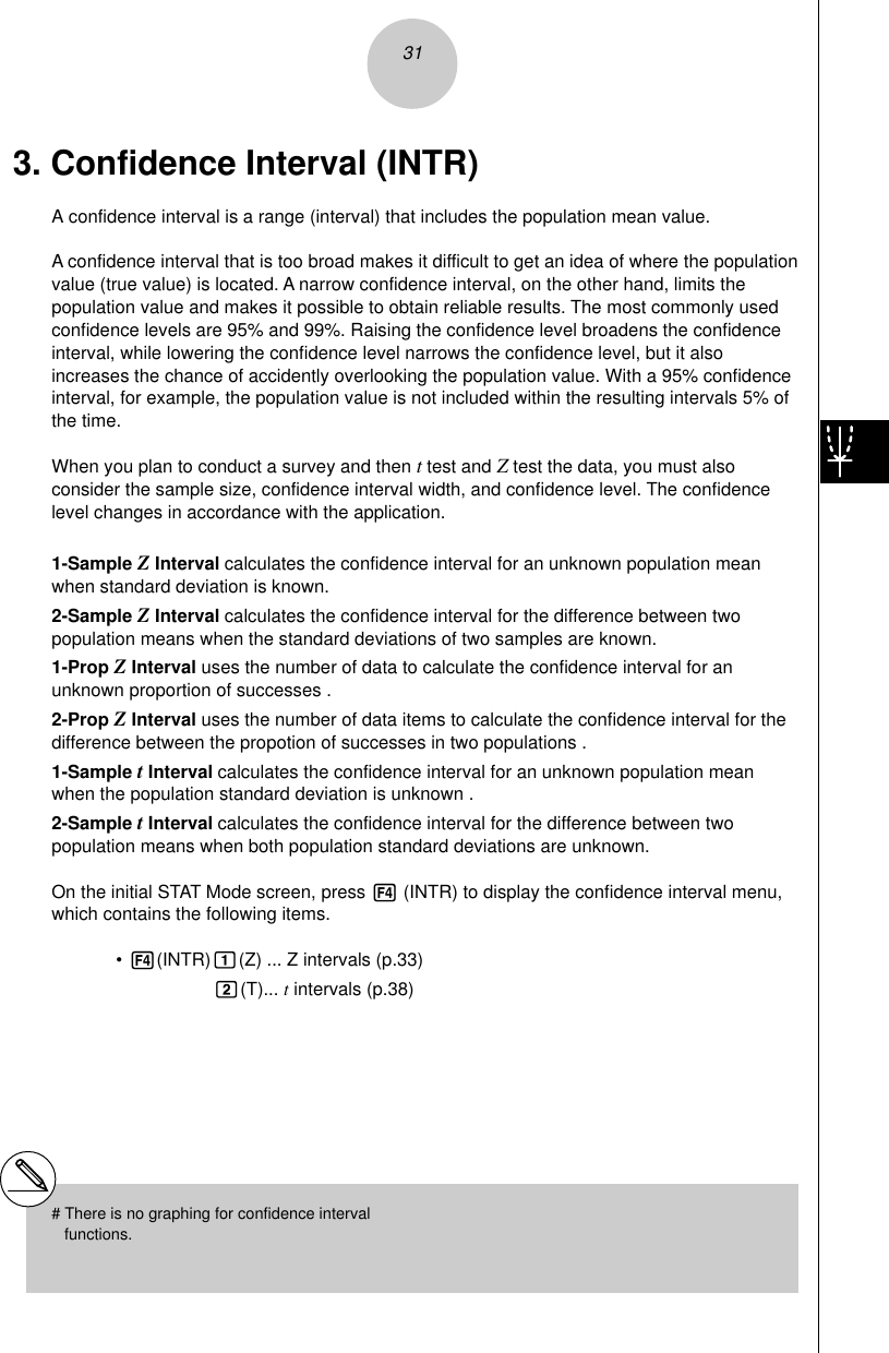 Page 1 of 11 - Casio STAT2_3 Confidence Interval (INTR) Stat2 3 EN