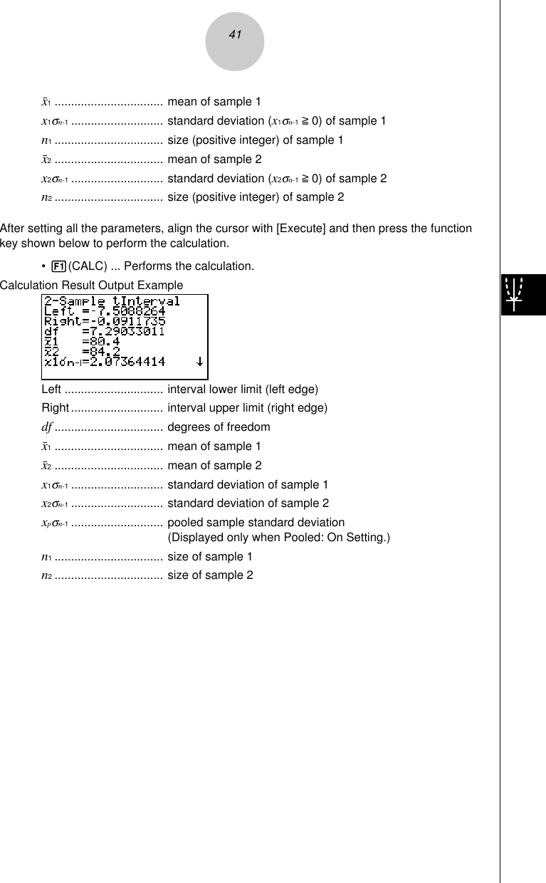 Page 11 of 11 - Casio STAT2_3 Confidence Interval (INTR) Stat2 3 EN
