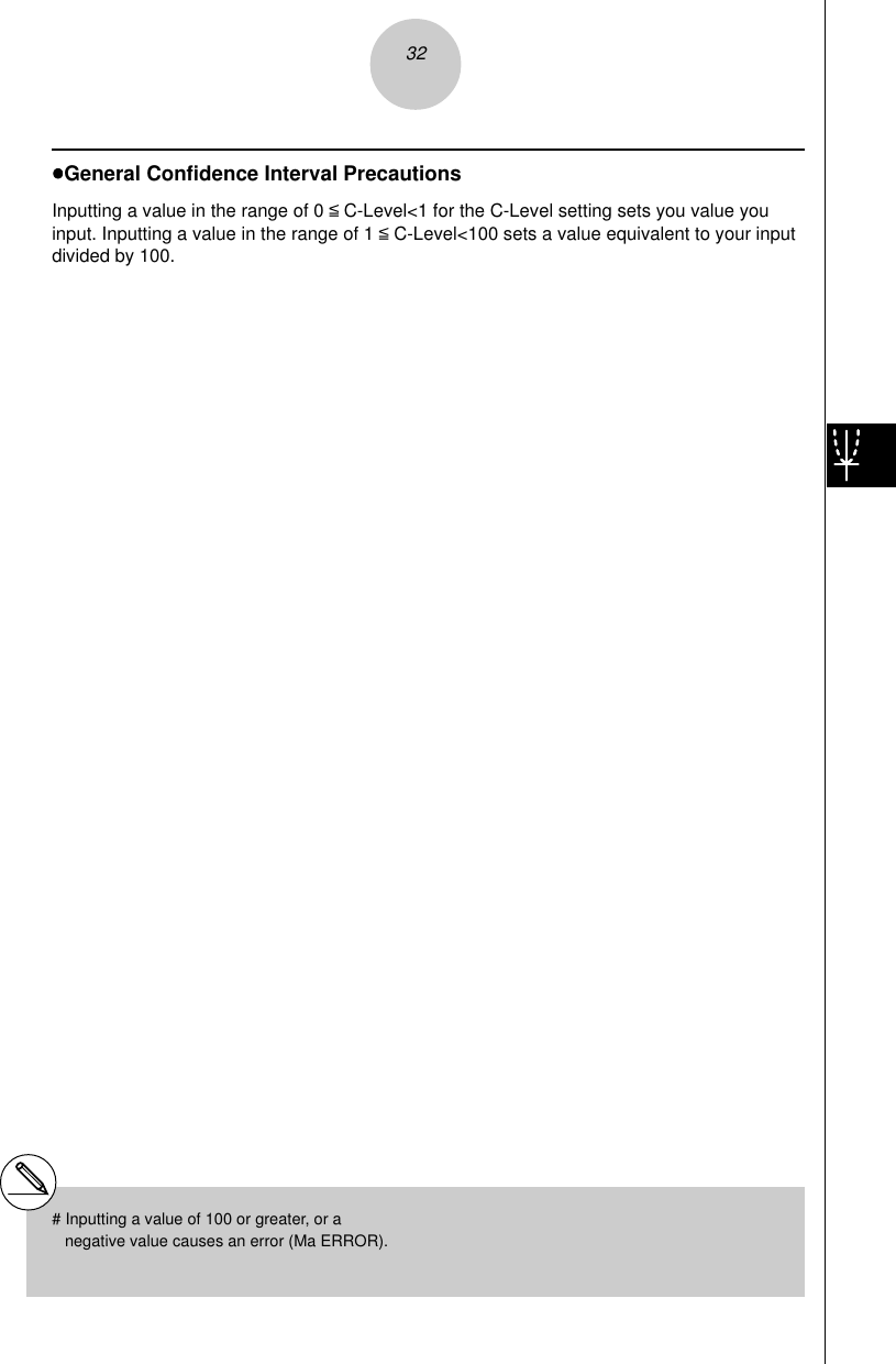 Page 2 of 11 - Casio STAT2_3 Confidence Interval (INTR) Stat2 3 EN