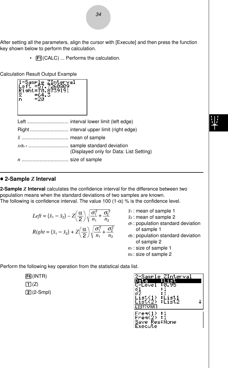 Page 4 of 11 - Casio STAT2_3 Confidence Interval (INTR) Stat2 3 EN