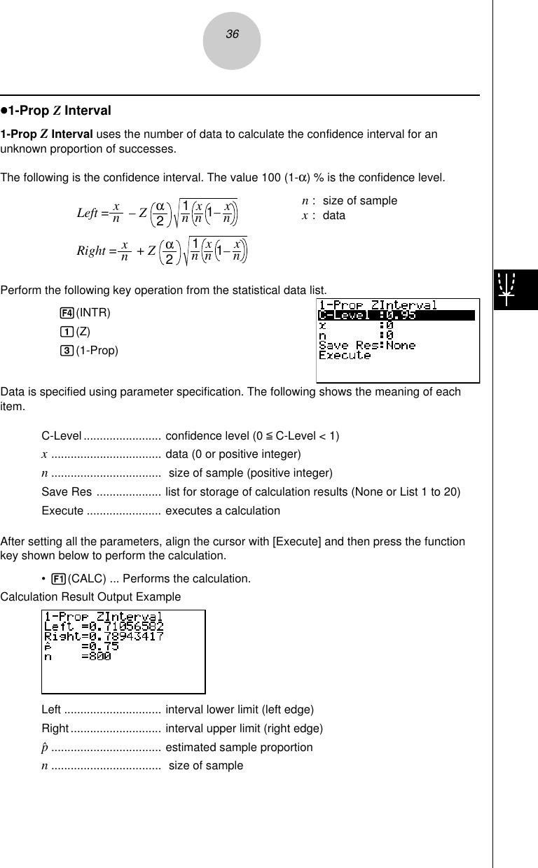 Page 6 of 11 - Casio STAT2_3 Confidence Interval (INTR) Stat2 3 EN