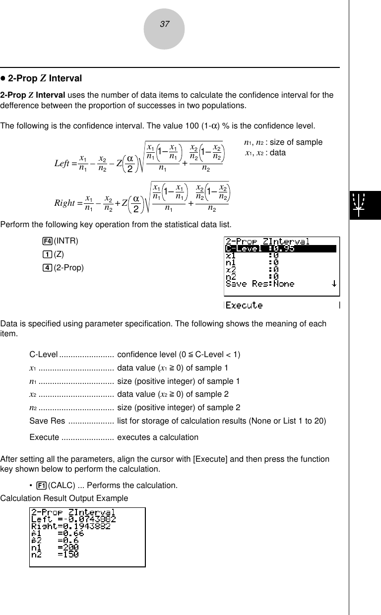 Page 7 of 11 - Casio STAT2_3 Confidence Interval (INTR) Stat2 3 EN