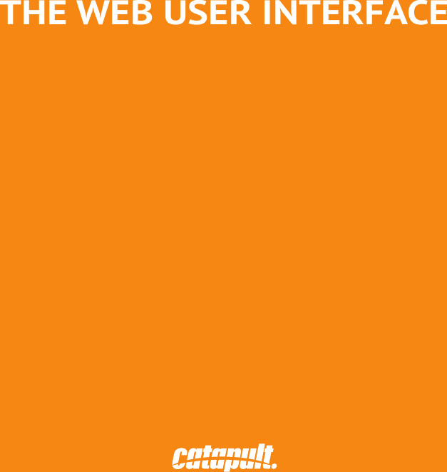 THE WEB USER INTERFACE36