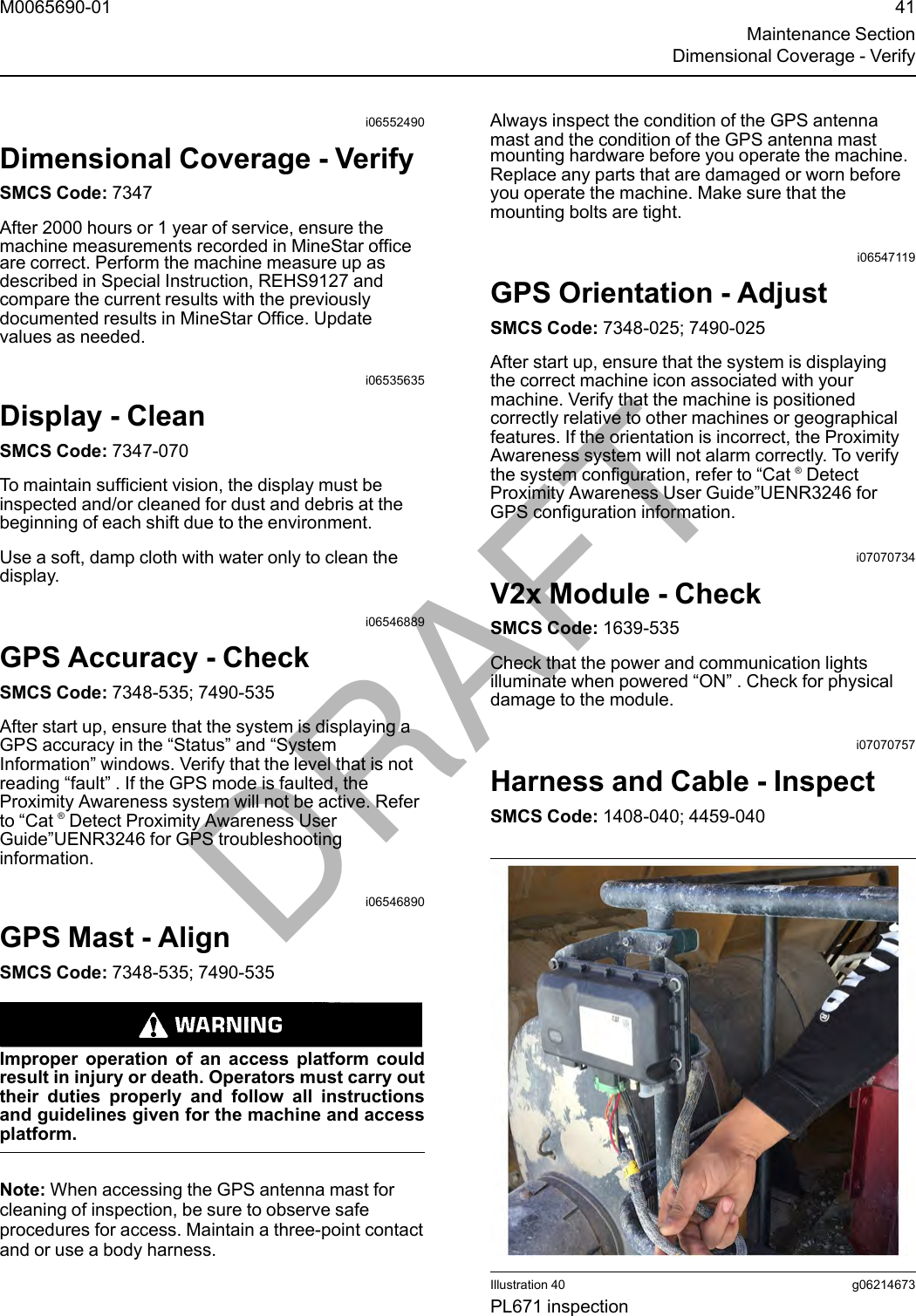 Page 41 of Caterpillar PL671 Digital Transmission System User Manual 