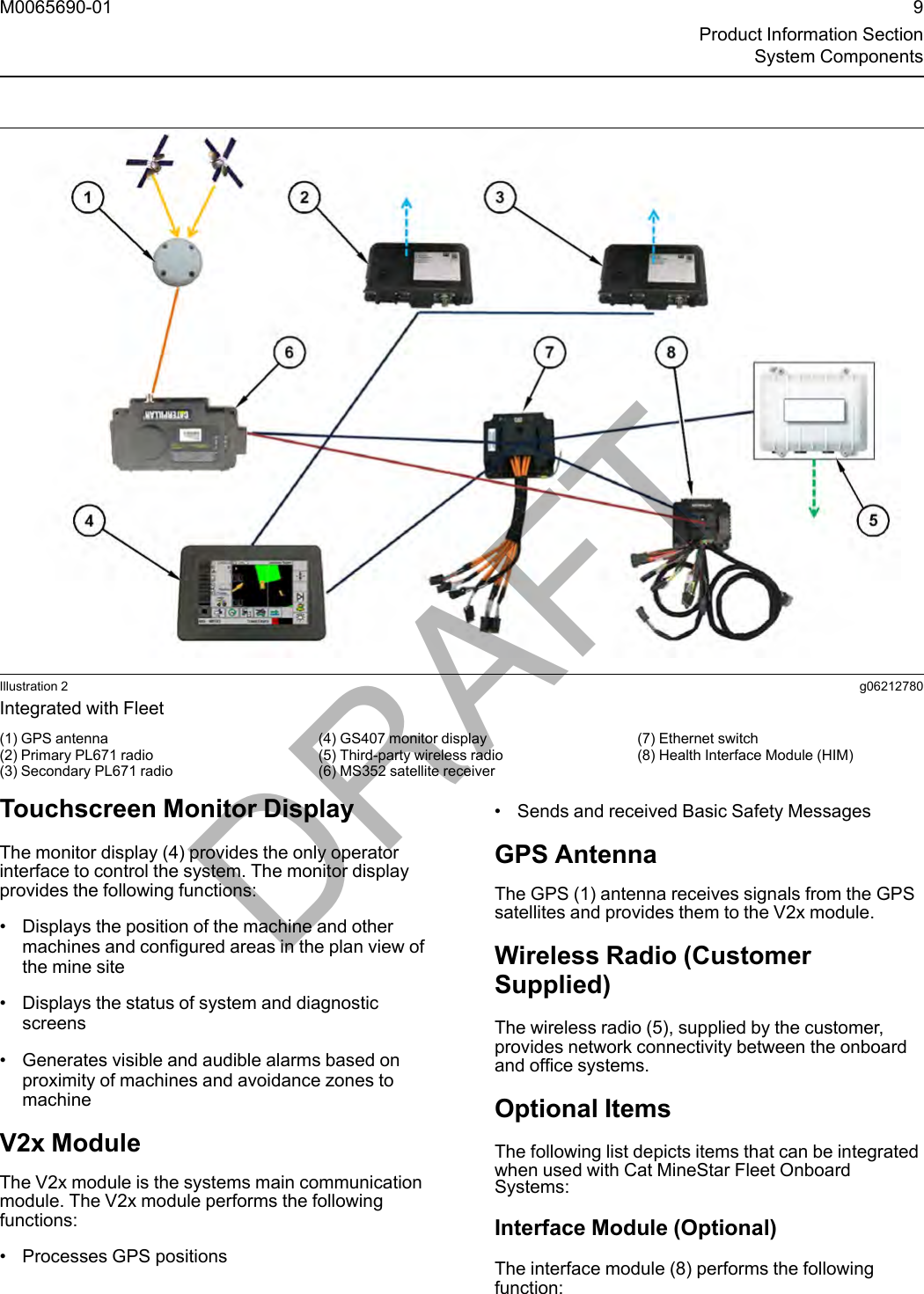 Page 9 of Caterpillar PL671 Digital Transmission System User Manual 