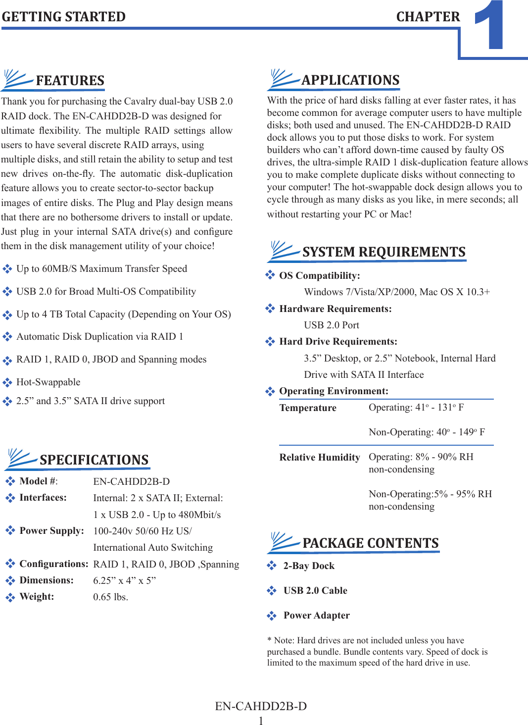 Page 3 of 11 - Cavalry-Storage Cavalry-Storage-En-Cahdd2B-D-Users-Manual-  Cavalry-storage-en-cahdd2b-d-users-manual