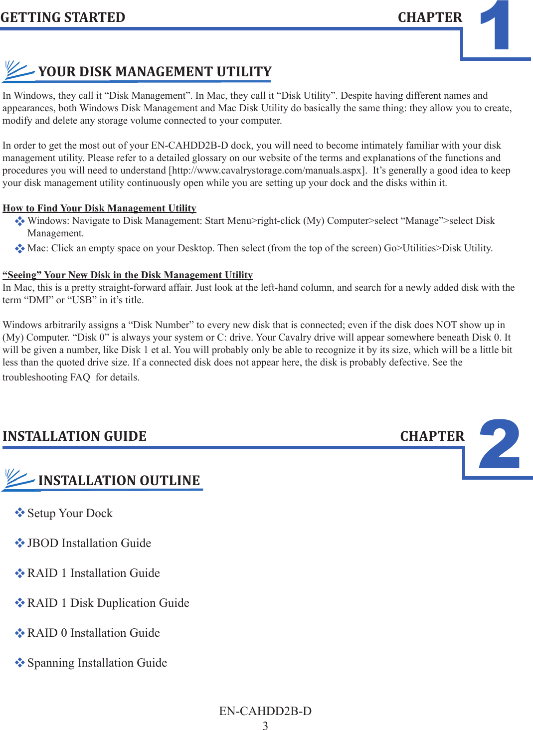 Page 5 of 11 - Cavalry-Storage Cavalry-Storage-En-Cahdd2B-D-Users-Manual-  Cavalry-storage-en-cahdd2b-d-users-manual