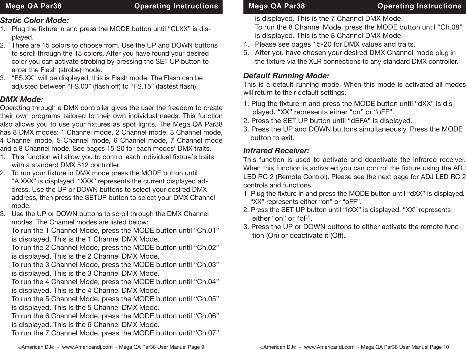 Page 5 of 12 - Mega Qa Par38 Cdb Mega_qa_par38 User Manual