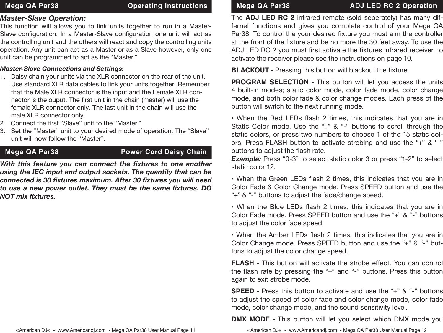 Page 6 of 12 - Mega Qa Par38 Cdb Mega_qa_par38 User Manual