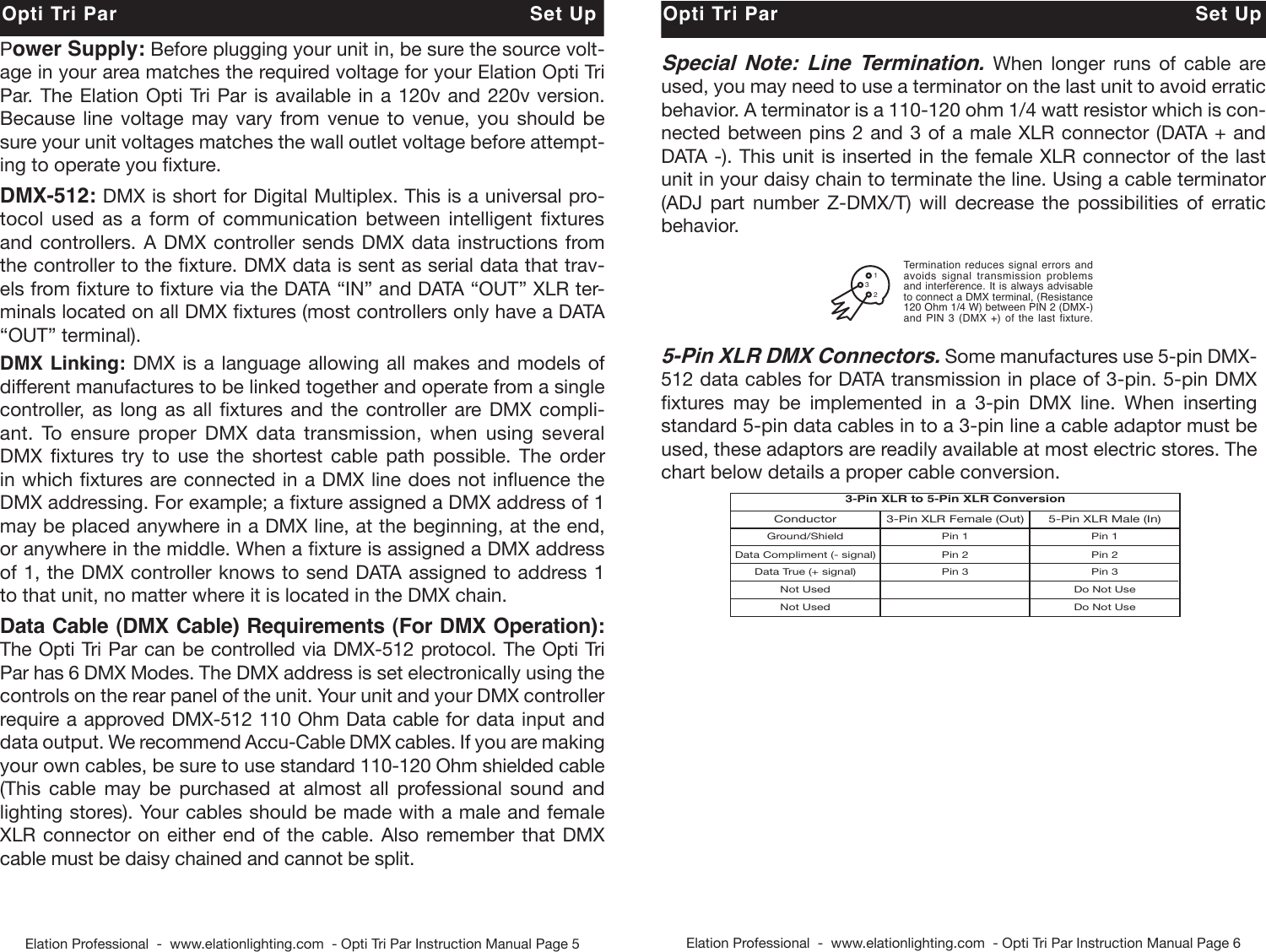 Page 3 of 8 - Opti Tri Par User Manual