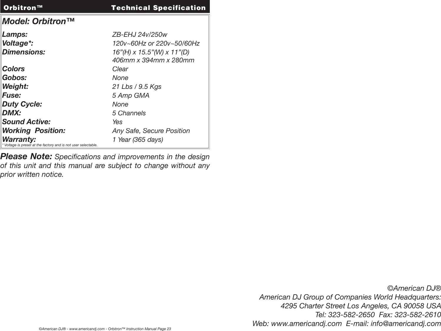 Page 12 of 12 - Orbitron User Manual