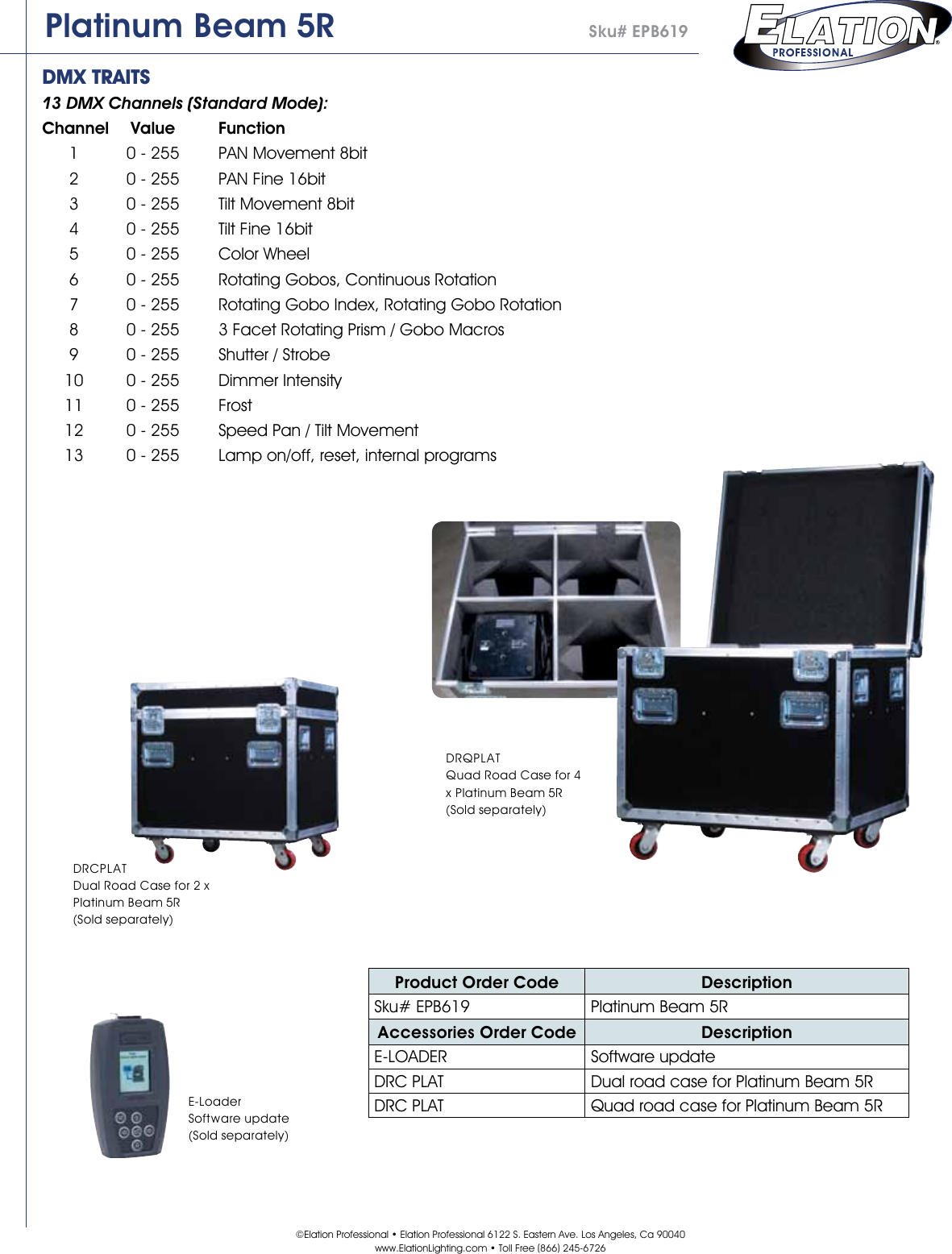 Page 3 of 3 - Platinum-Beam-5R-Cutsheet User Manual