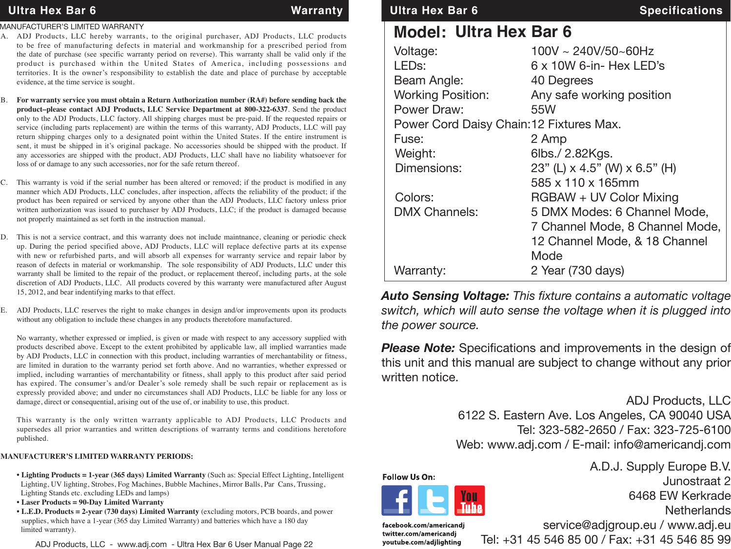 Page 12 of 12 - Ultra Hex Bar 6 Cdb Ultra_hex_bar_6 User Manual