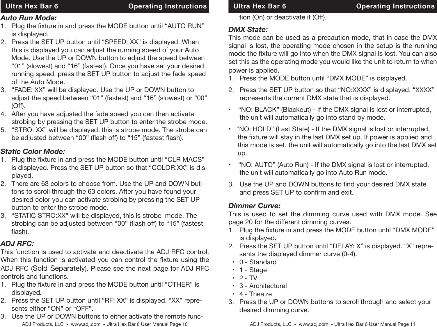 Page 6 of 12 - Ultra Hex Bar 6 Cdb Ultra_hex_bar_6 User Manual
